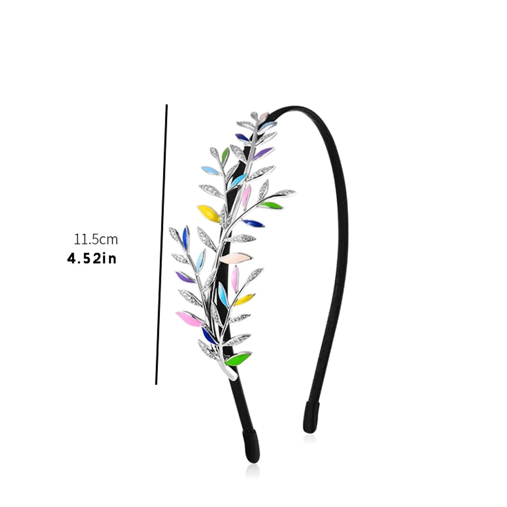 Bobinas Para El Cabello Con Cola De Caballo Gomas Accesorios for el cabello Textura Textura Horquilla Elegante Hoja Hairbanda Señoras Pelo Hairband Horquilla Adecuado for regalos exquisitos de cumplea