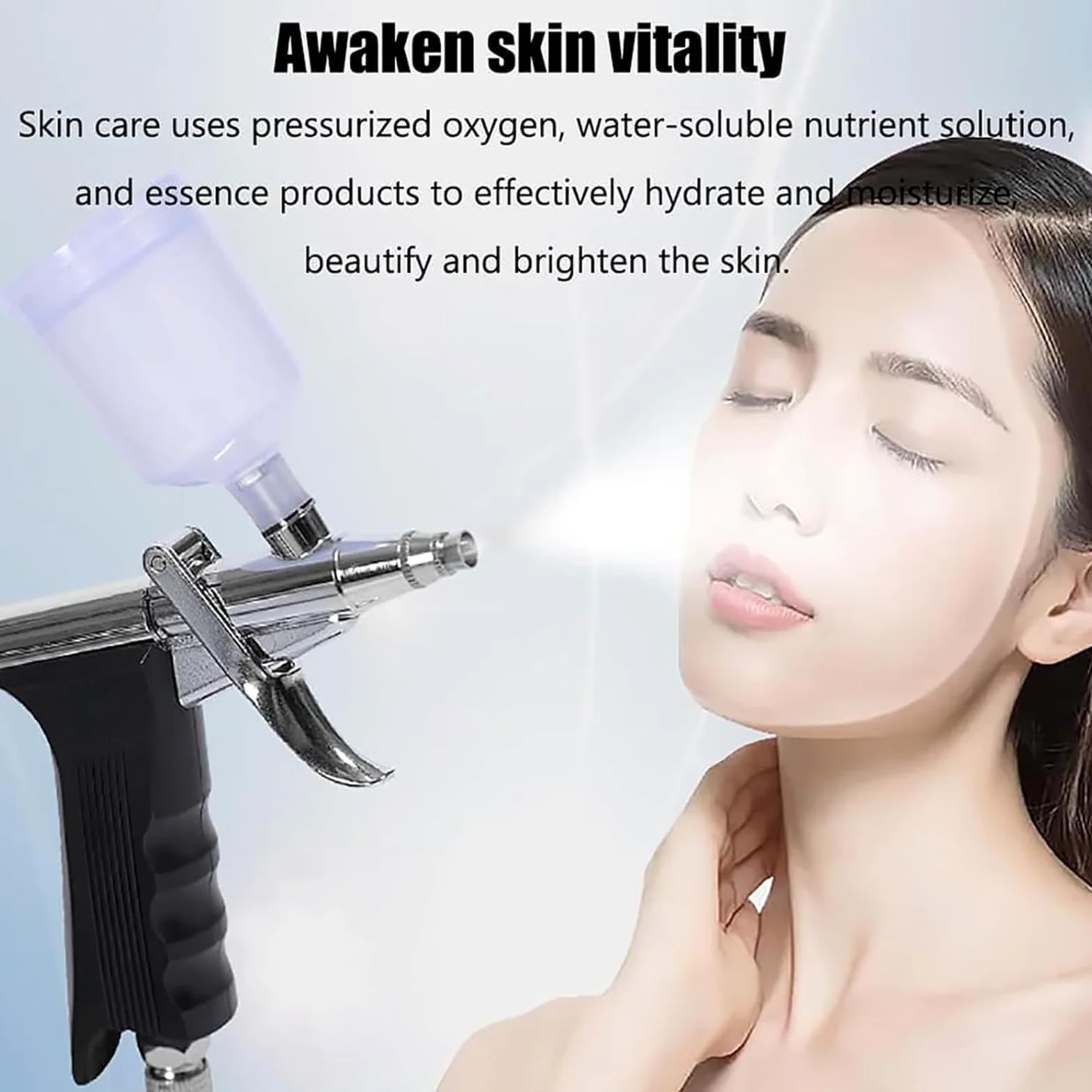 10 en 1 Máquina de Belleza con Hidrógeno, Equipo de Cuidado Facial, 10 Puntas Multifunción: Desde Limpieza Profunda hasta Reducción de Arrugas, Pantalla LED, Refuerzo de Barrera Cutánea