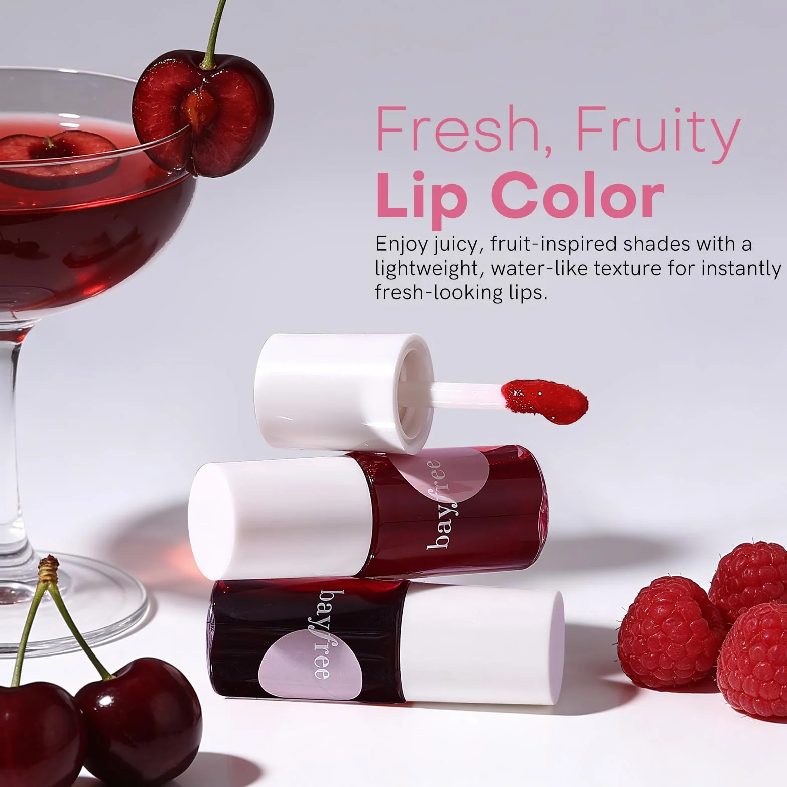 bayfree Lip Tint Stain Set, Tinte de Labios, Mini Barra de Labios Líquida