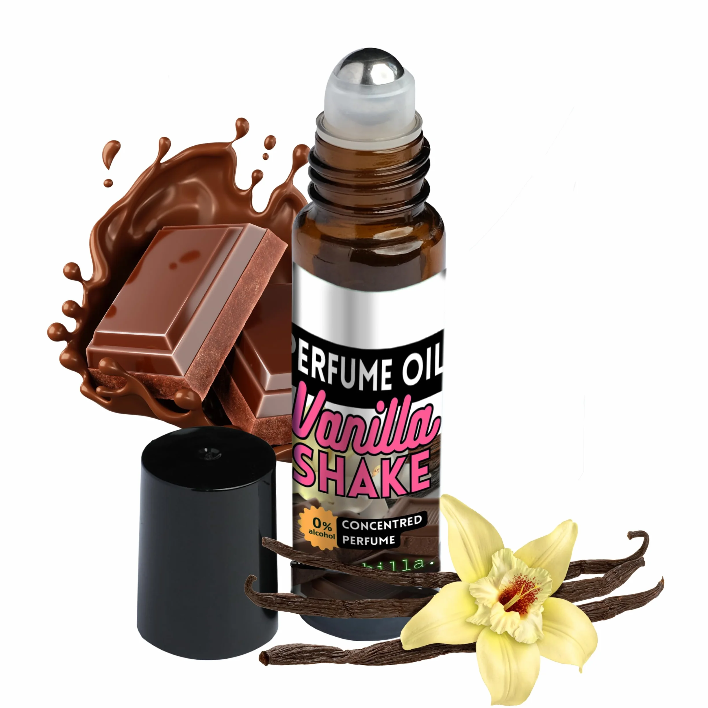 Perfume Roll On Aceites Esenciales Vanilla Intensa Sin Alcohol Piel Sensible