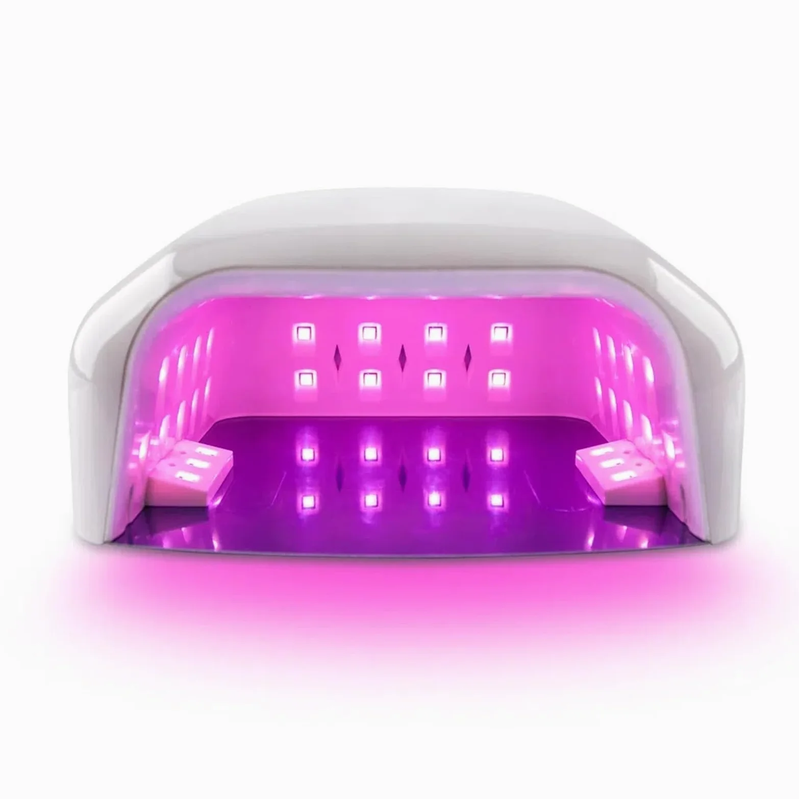 Lámpara LED para uñas, Lámpara UV LED de 96 W for uñas, secador manicura, máquina fototerapia, lámpara for for mujeres y niñas, herramienta salón(Bianco)
