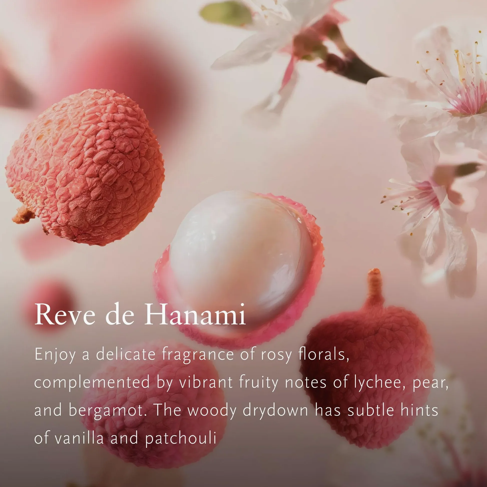 RITUALS Eau de Parfum Rêve de Hanami, Flor de Sakura, Lichi, Pera y Bergamota, Perfume para Mujer, 50 ml