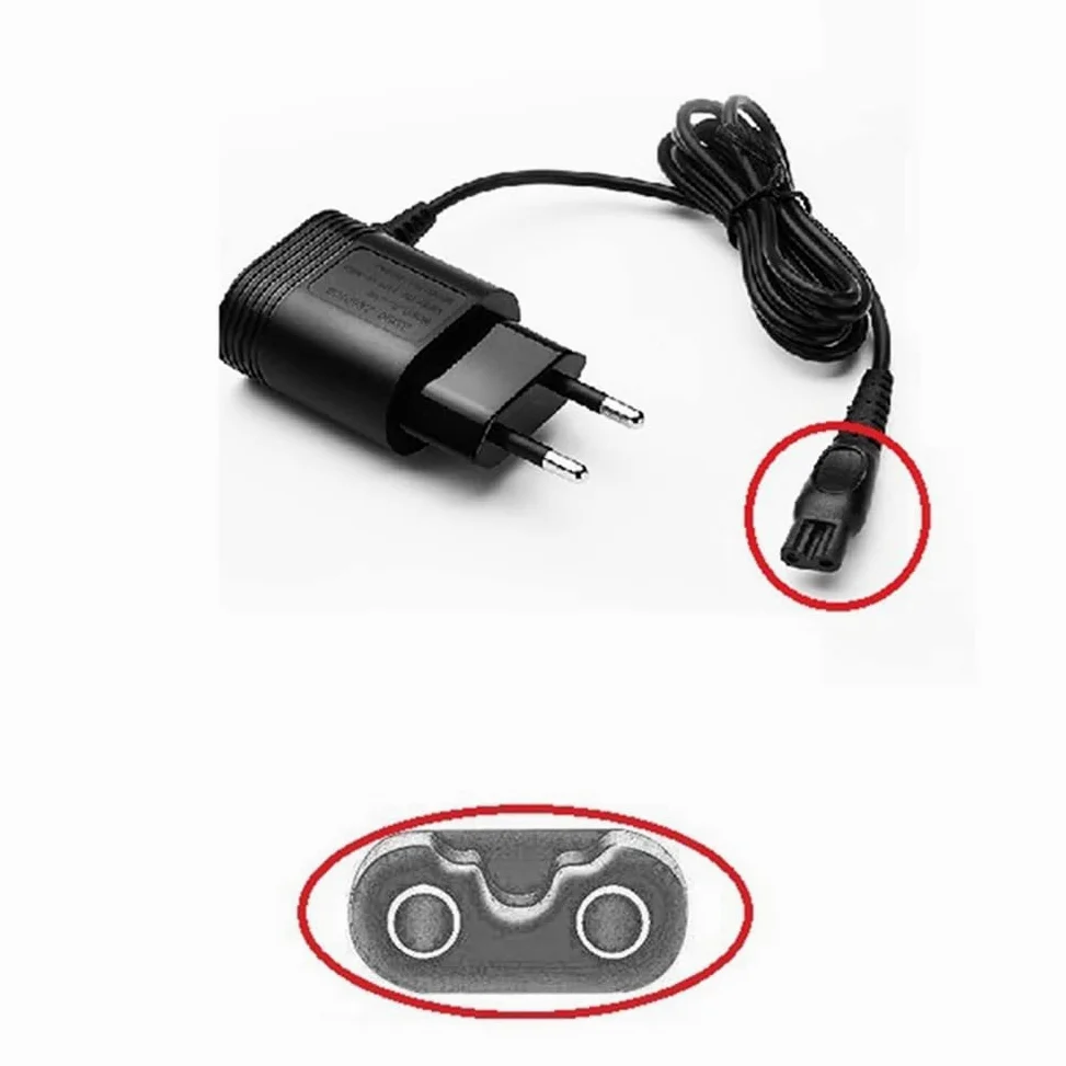 Cargador adaptador de maquinilla de afeitar de corriente alterna de 15V utensilio doméstico, Compatible con Philips, adaptador de afeitadora HQ8505 HQ6070/6075/6095(8 PCS)