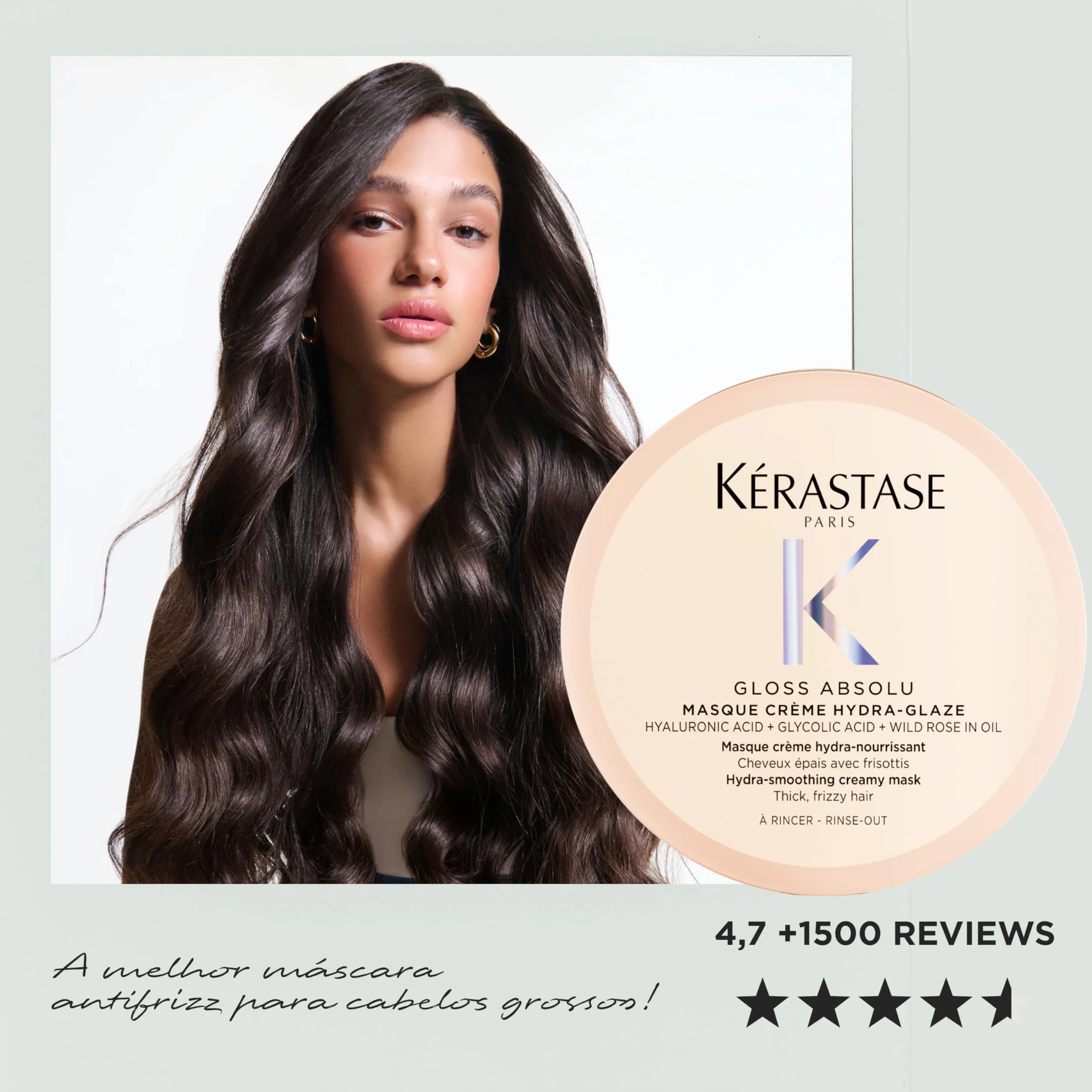 Kérastase Gloss Absolu Masque Crème Hydra-Glaze Mascarilla Cabello Encrespado 75 ml