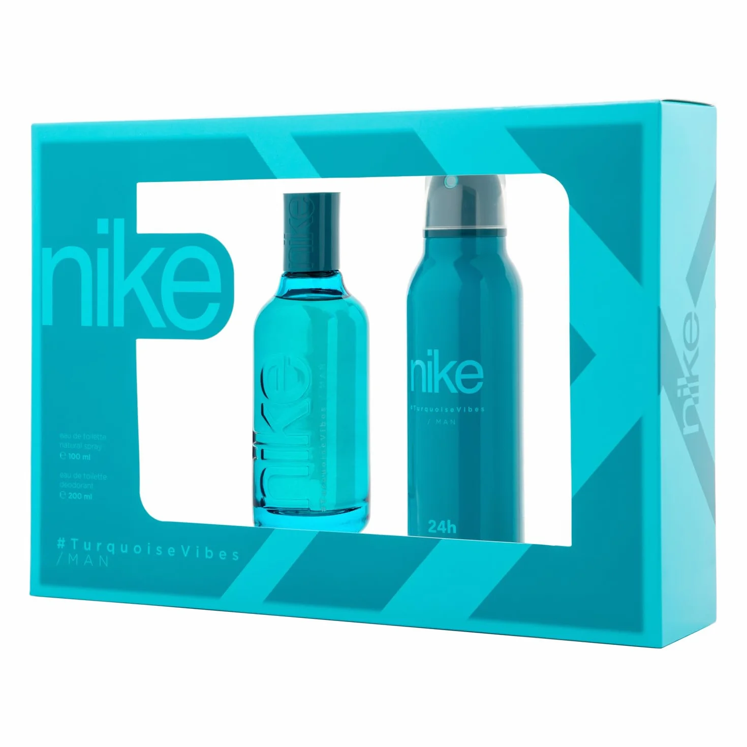 NIKE Colonia 100 ml + Desodorante en Spray 200 ml Estuche de Regalo Hombre Eau de Toilette Aroma Cítrico Afrutado