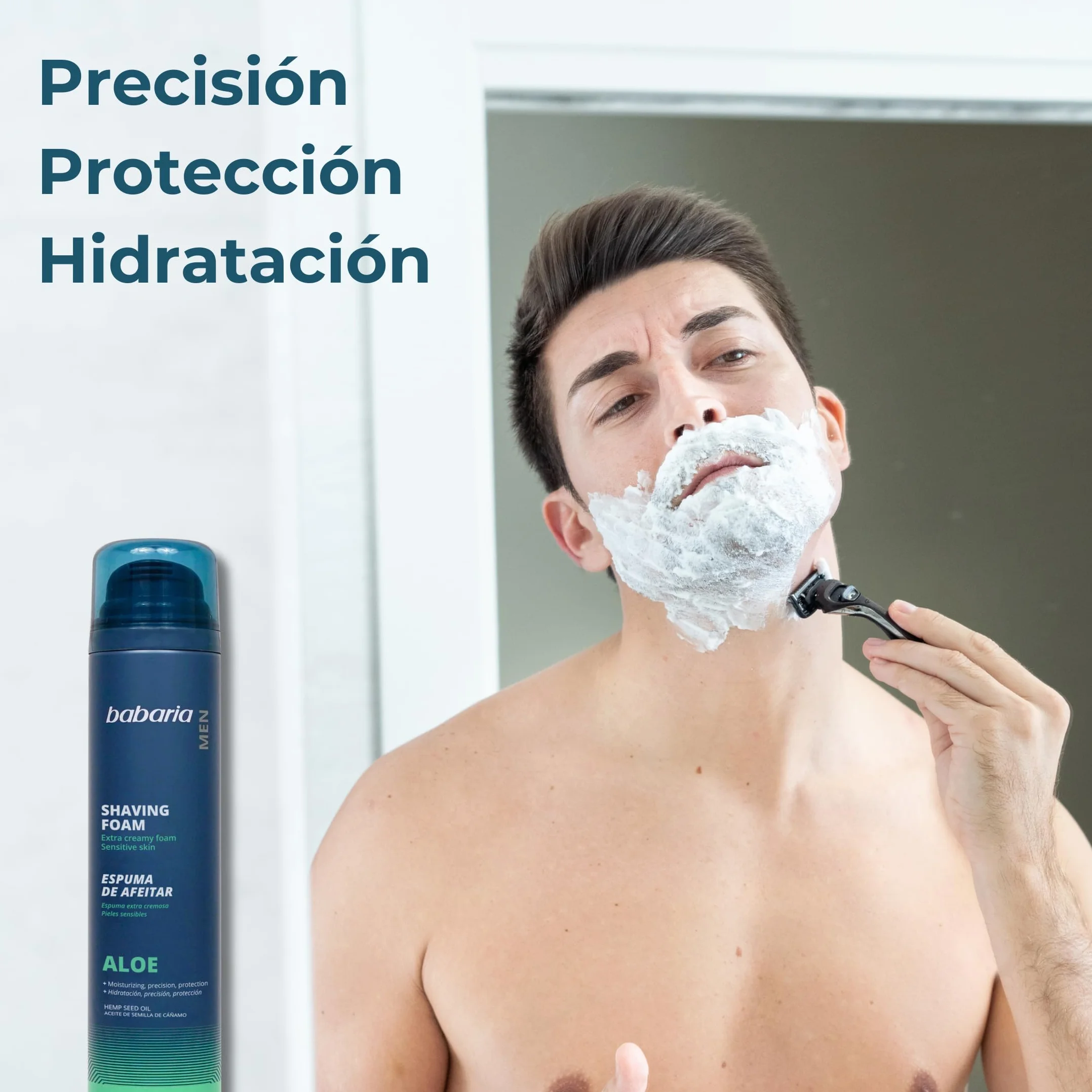 Babaria Espuma De Afeitar Con Aloe Pieles Sensibles 300 Ml