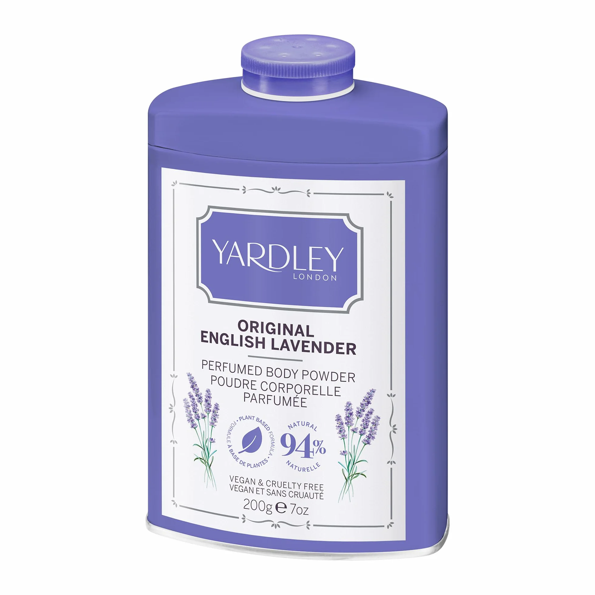 Yardley London Polvo Corporal Perfumado Lavanda Inglesa Talco Mujeres 200g