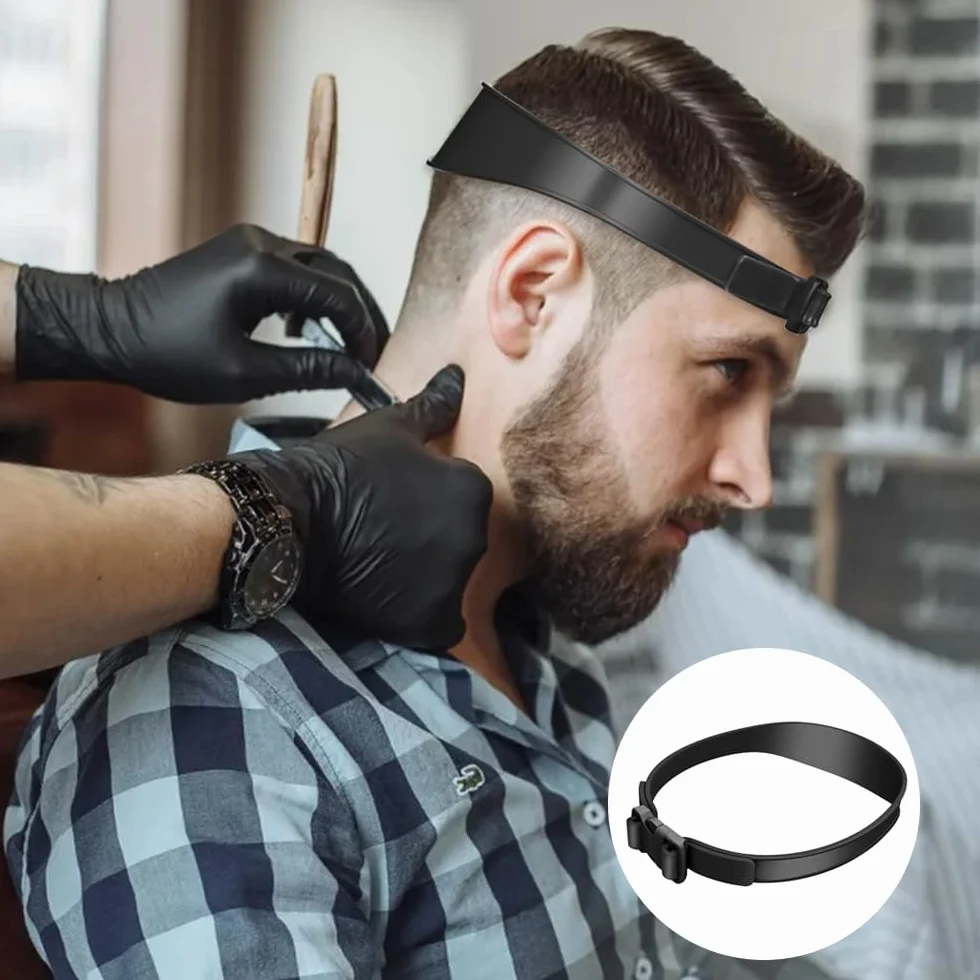 Guía de Corte de Cabello Ajustable Peine Posicionamiento Curvo Plantilla para Hombre