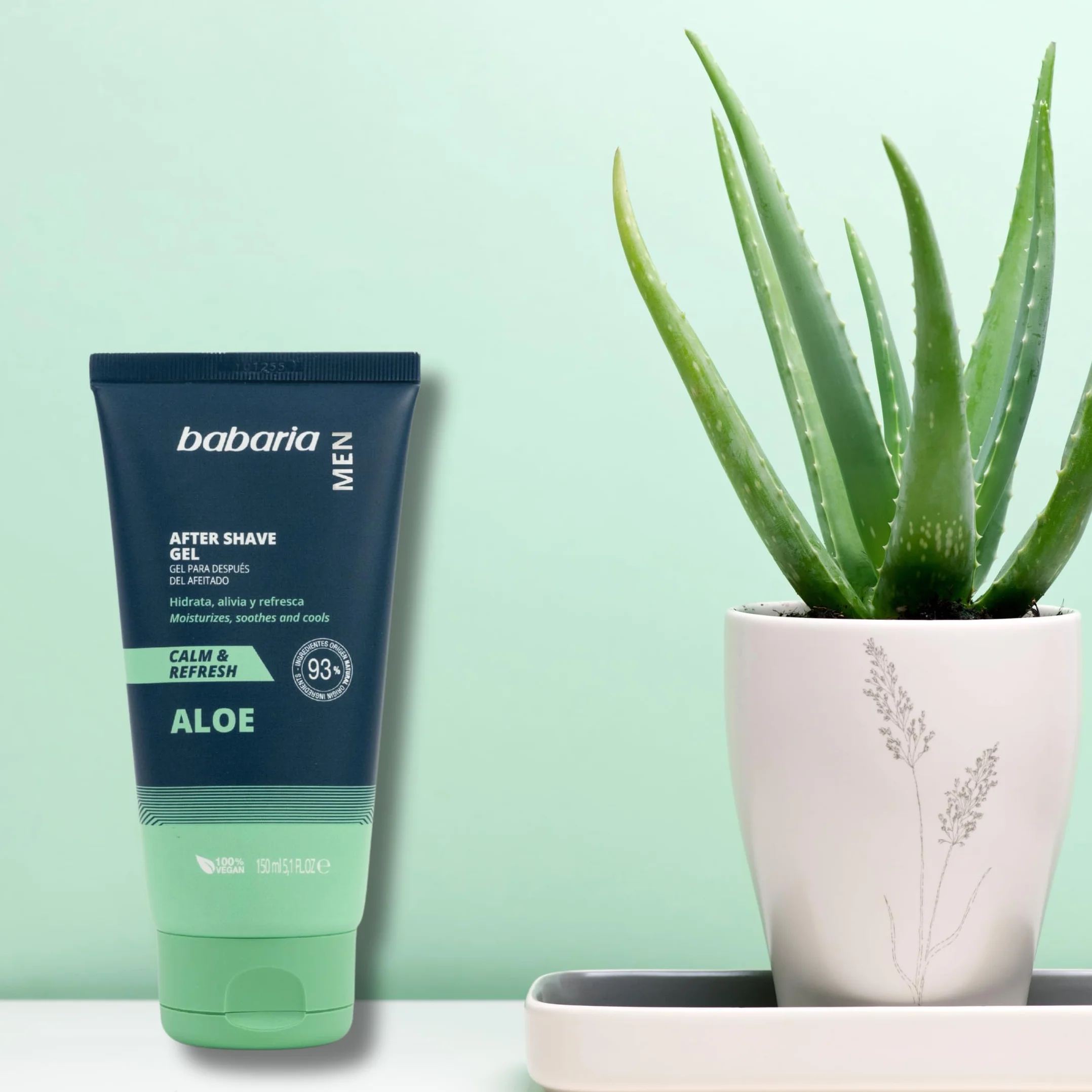 Babaria After Shave Hombre Crema Hidratante Facial Aloe Vera