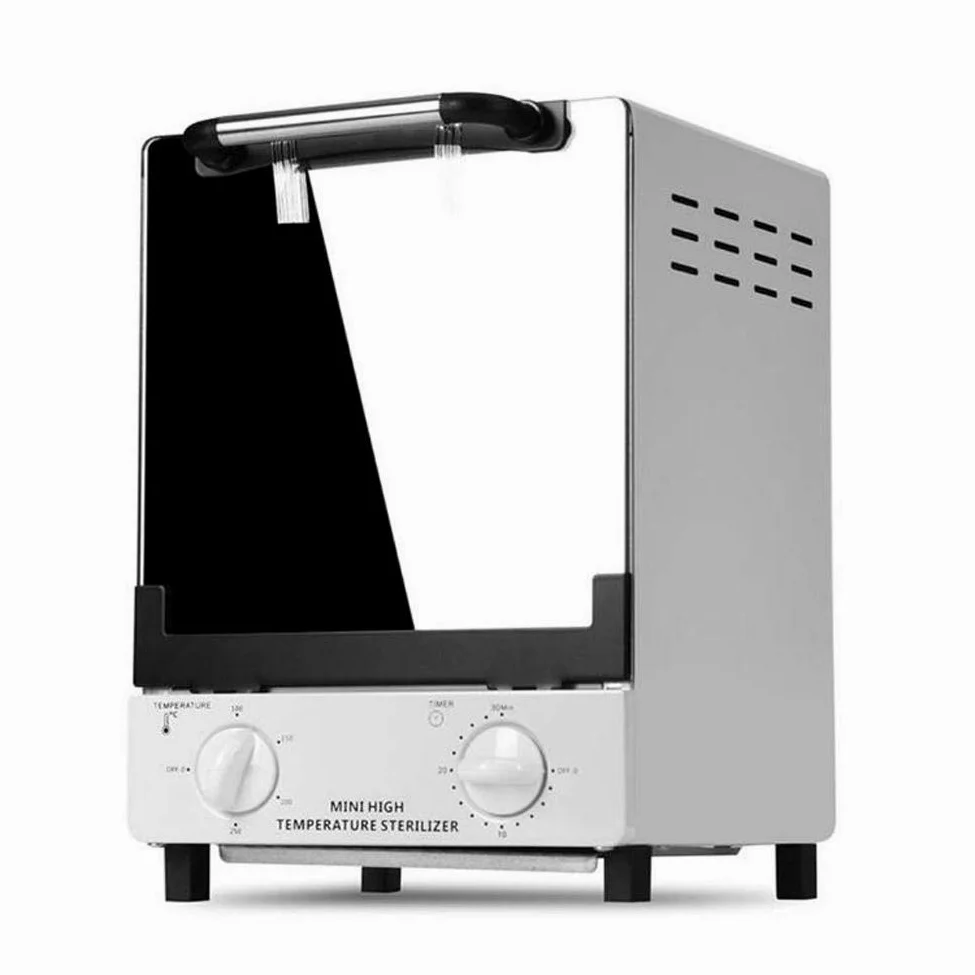 10L Esterilizador de Uñas Infrarrojo de Alta Temperatura Temporizador de Calor del Gabinete Sanitizing Box Manicure SPA Hair Beauty Salon Esterilización Desinfectante, 001