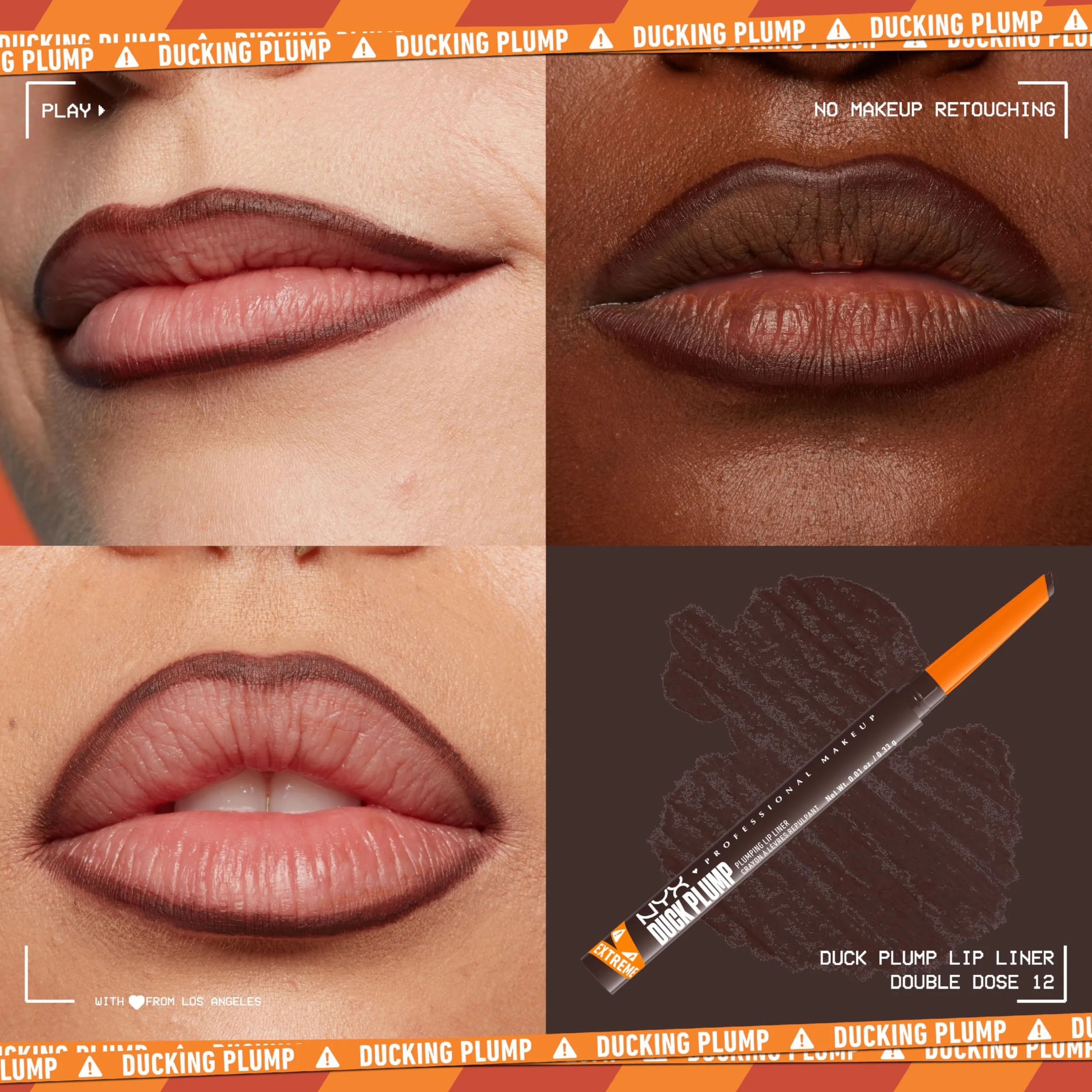 NYX Professional Makeup Duck Plump Lápiz de Labios Efecto Voluminizador Tono Double Dose