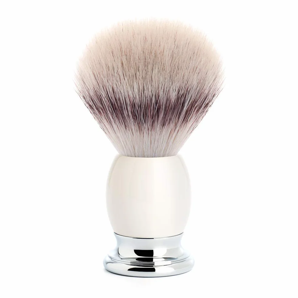 Mühle Brocha de Afeitar Punta Plata Fibra Sophist Porcelana, Estándar