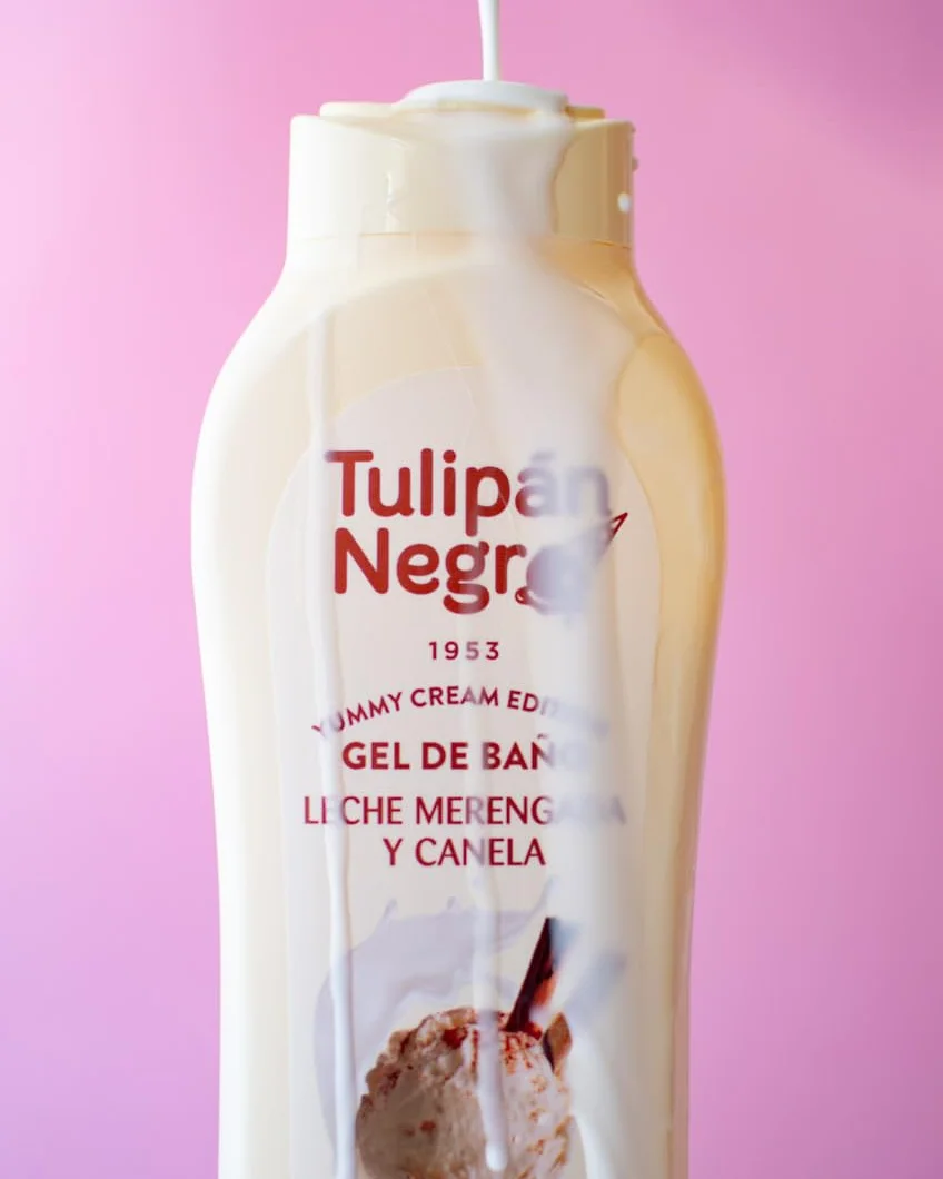 Tulipán Negro Gel de Baño Leche Merengada y Canela Nutritivo e Hidratante 650 ml