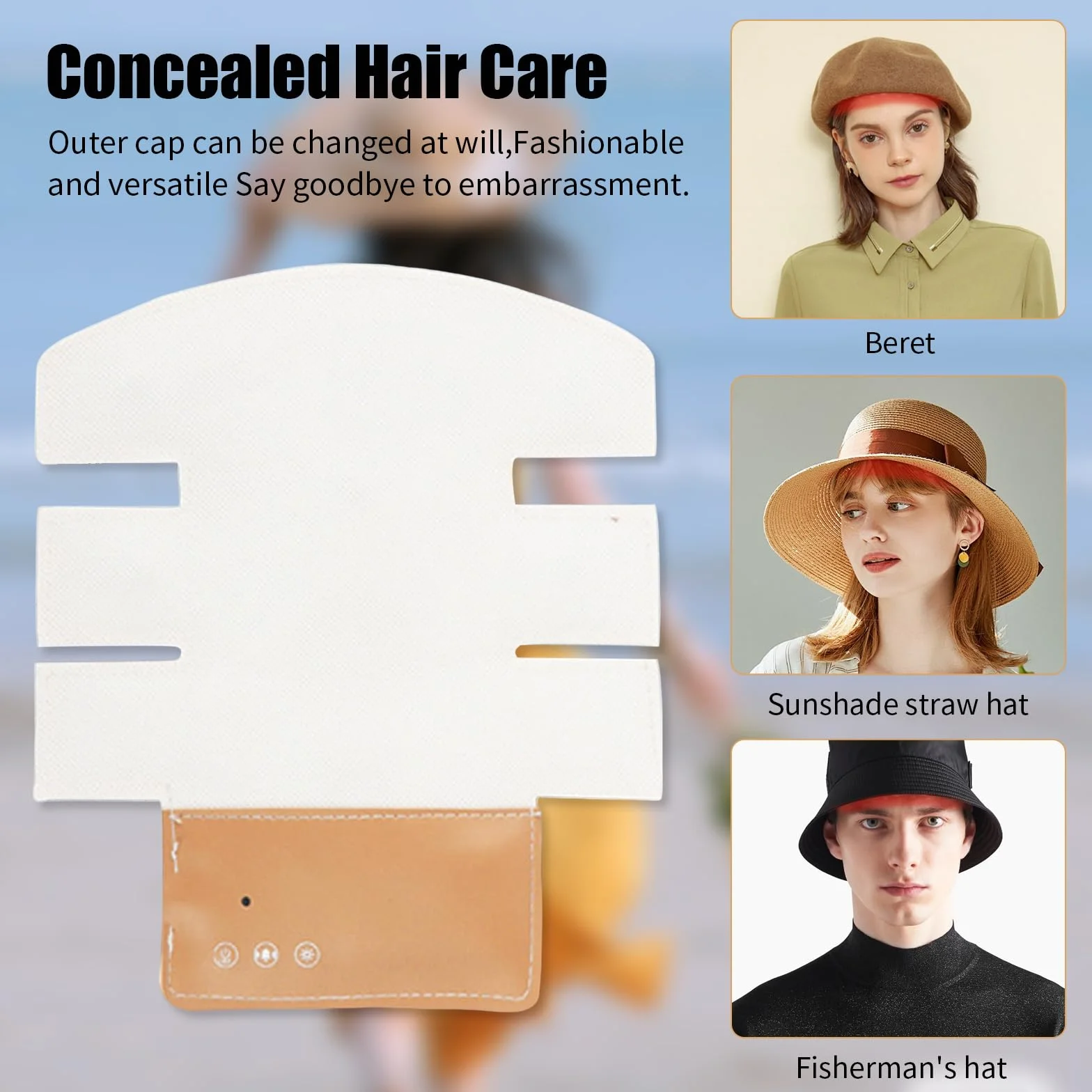 Gorro crecimiento cabello LED 470nm 630nm 650nm contra caída