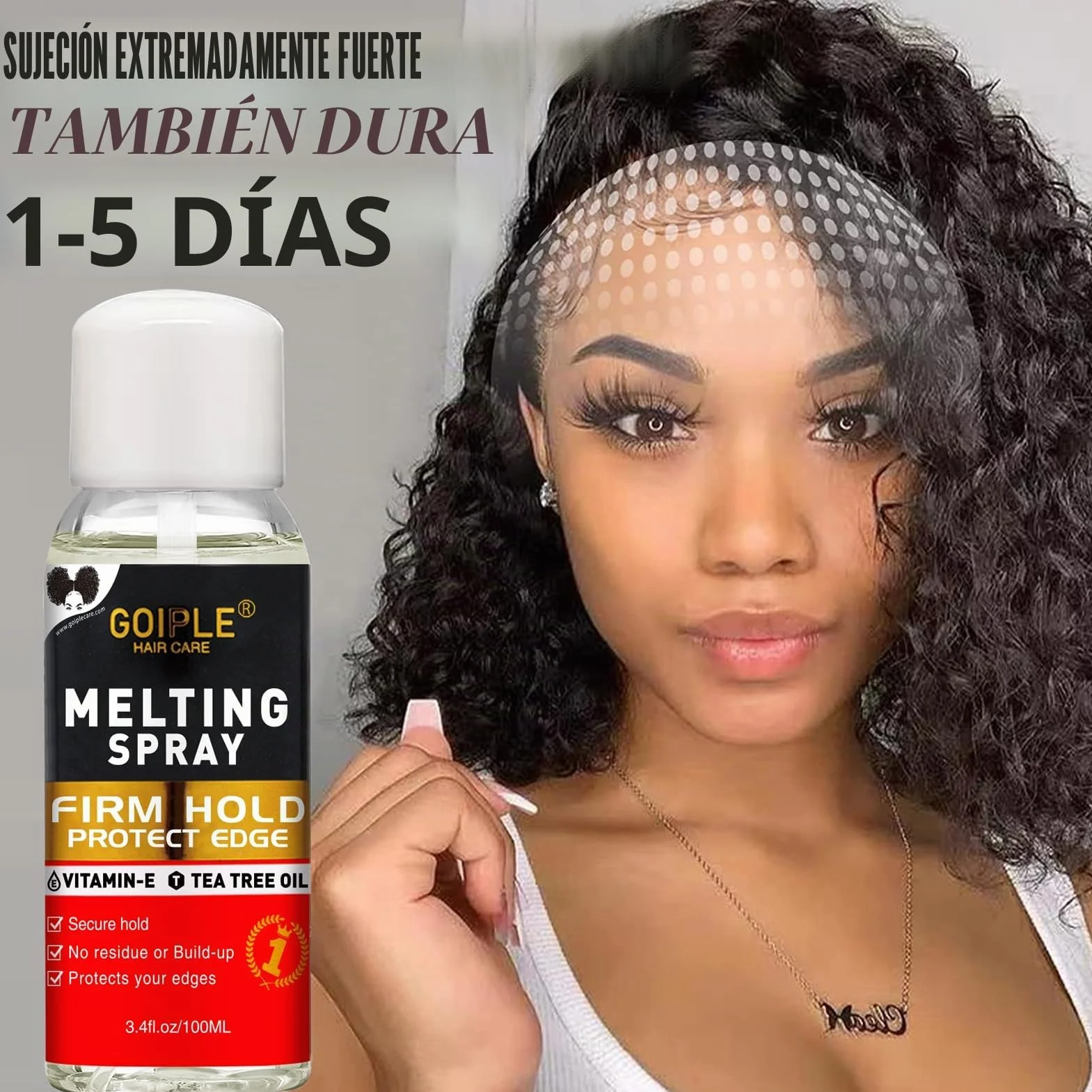 Spray de fusión de encaje sin pegamento para pelucas adhesivo kit de protección