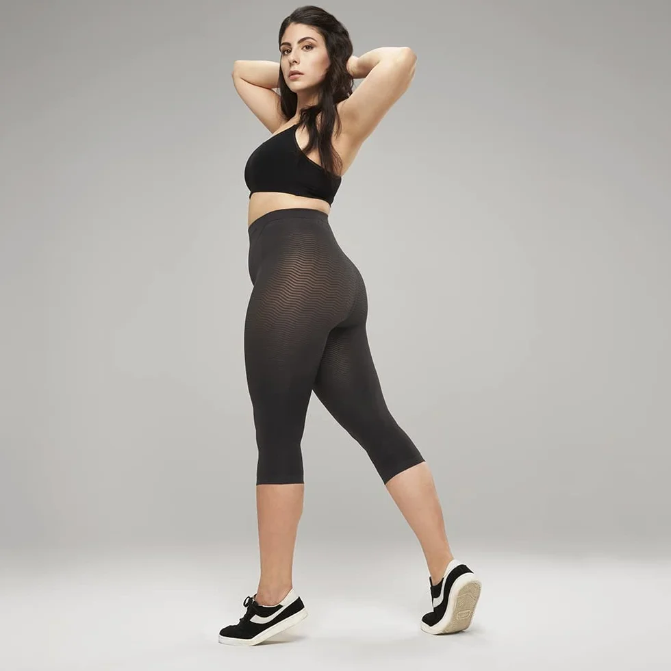 SOLIDEA Mallas Mujer Deportivas Silver Wave Corsaro | Pantalones Deportivos Mujer Compresión Graduada Preventiva