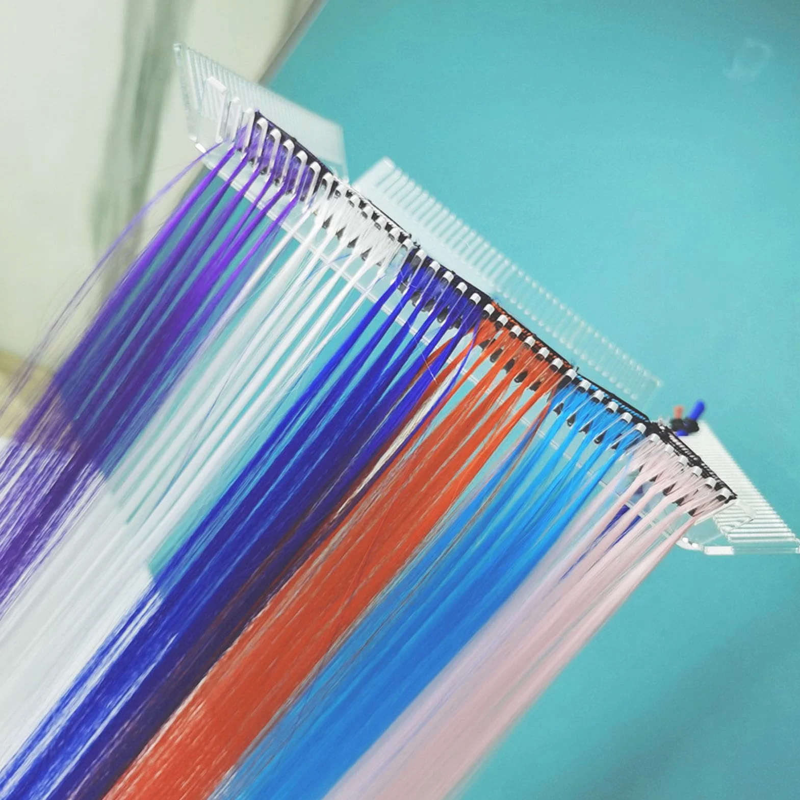 Soporte para Extensiones de Cabello Acrílico, Colgador para Pelucas, Estante para Trenzas Transparente