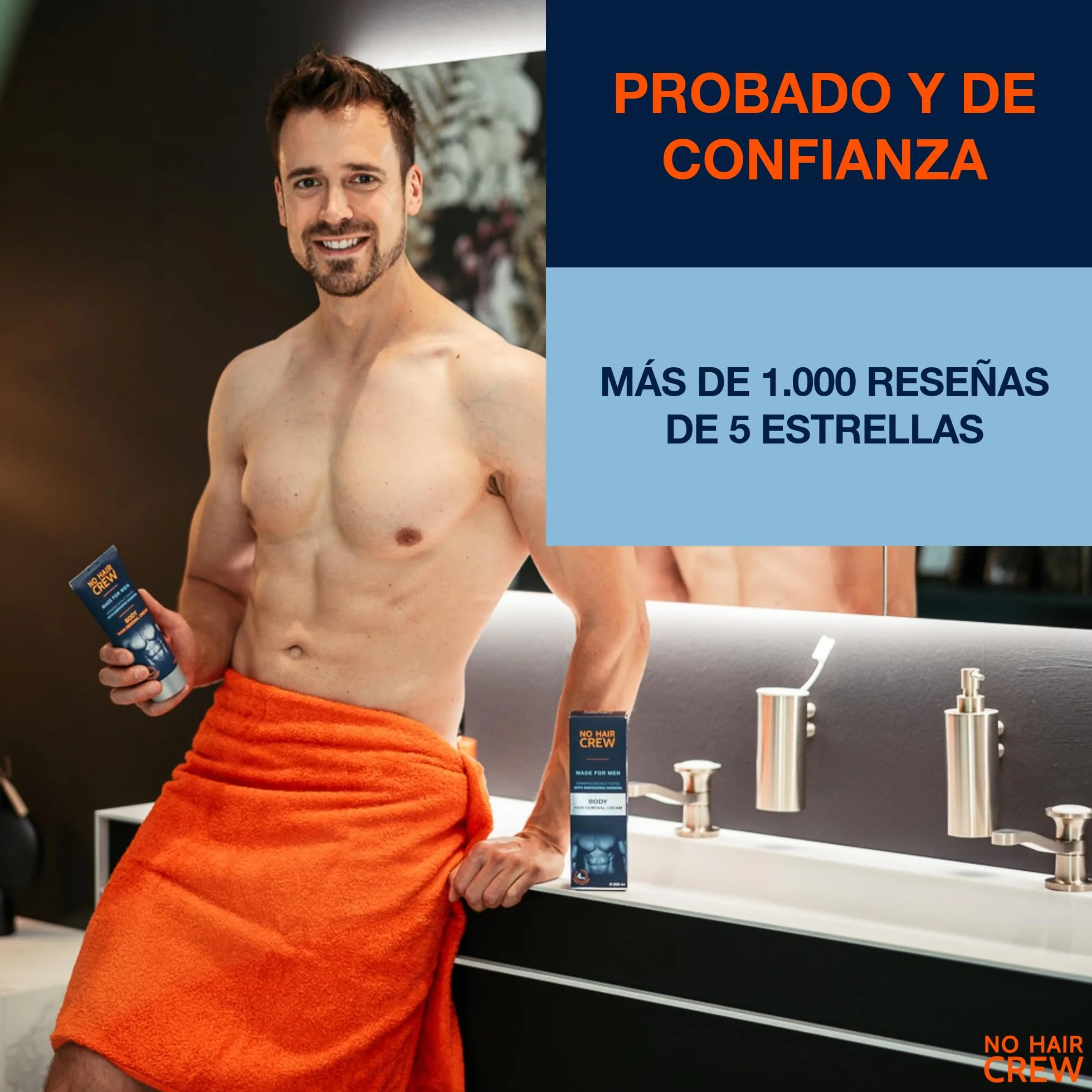 Crema Depilatoria Corporal para Hombres 3 x 200 ml