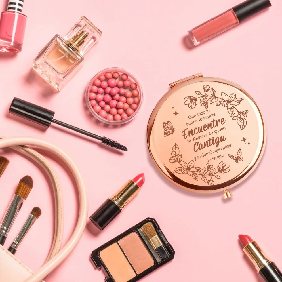 Espejo Compacto Regalo para Mujer Mama Hija Amiga Hermana Abuela