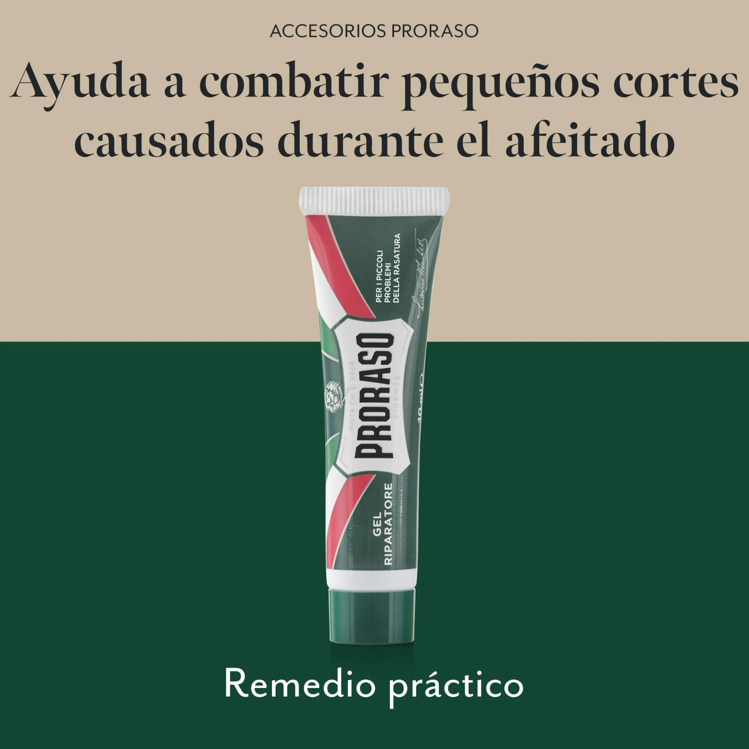 Proraso After shave reparador en gel 10 ml crema para barba hombre