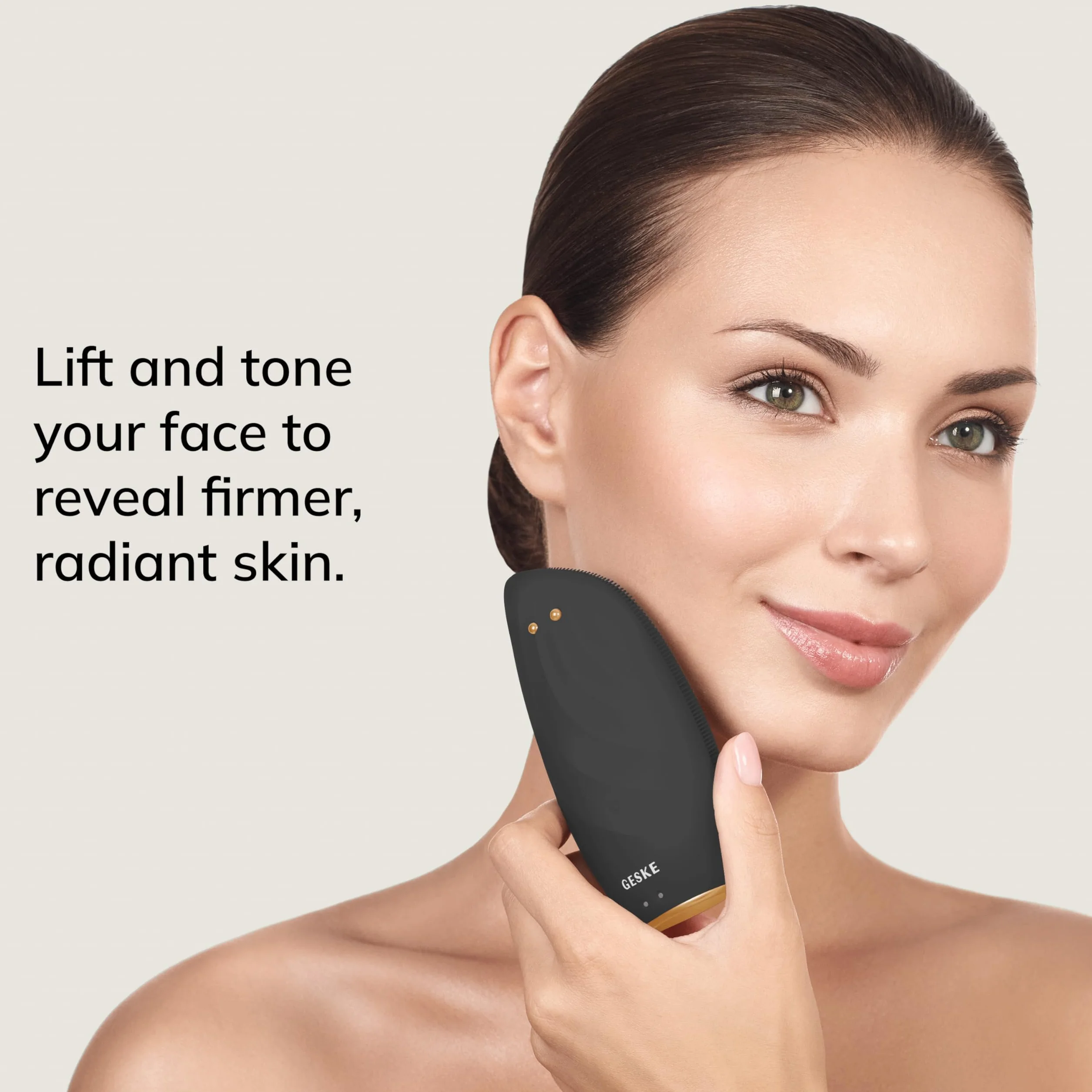 GESKE Cepillo Facial Termo Sónico Efecto Lifting SmartAppGuided™ 8 en 1 Limpieza Piel Antiarrrugas Masajeador Facial Antienvejecimiento