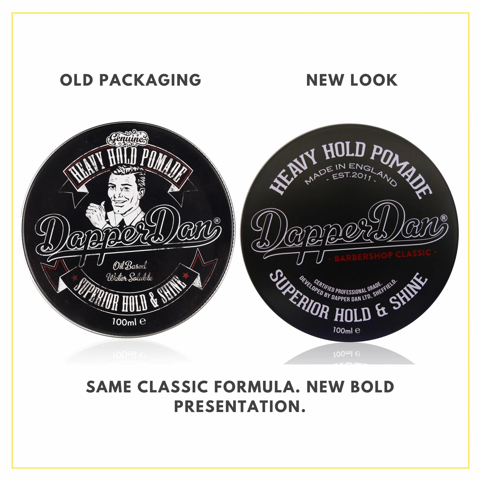 Dapper Dan Heavy Hold Pomade Water-Based Hair Styling for Men