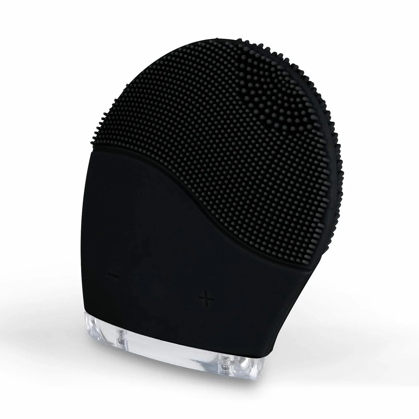 CREATE/FACE WAVE Limpiador Facial Negro Cepillo Facial de Silicona IPX5