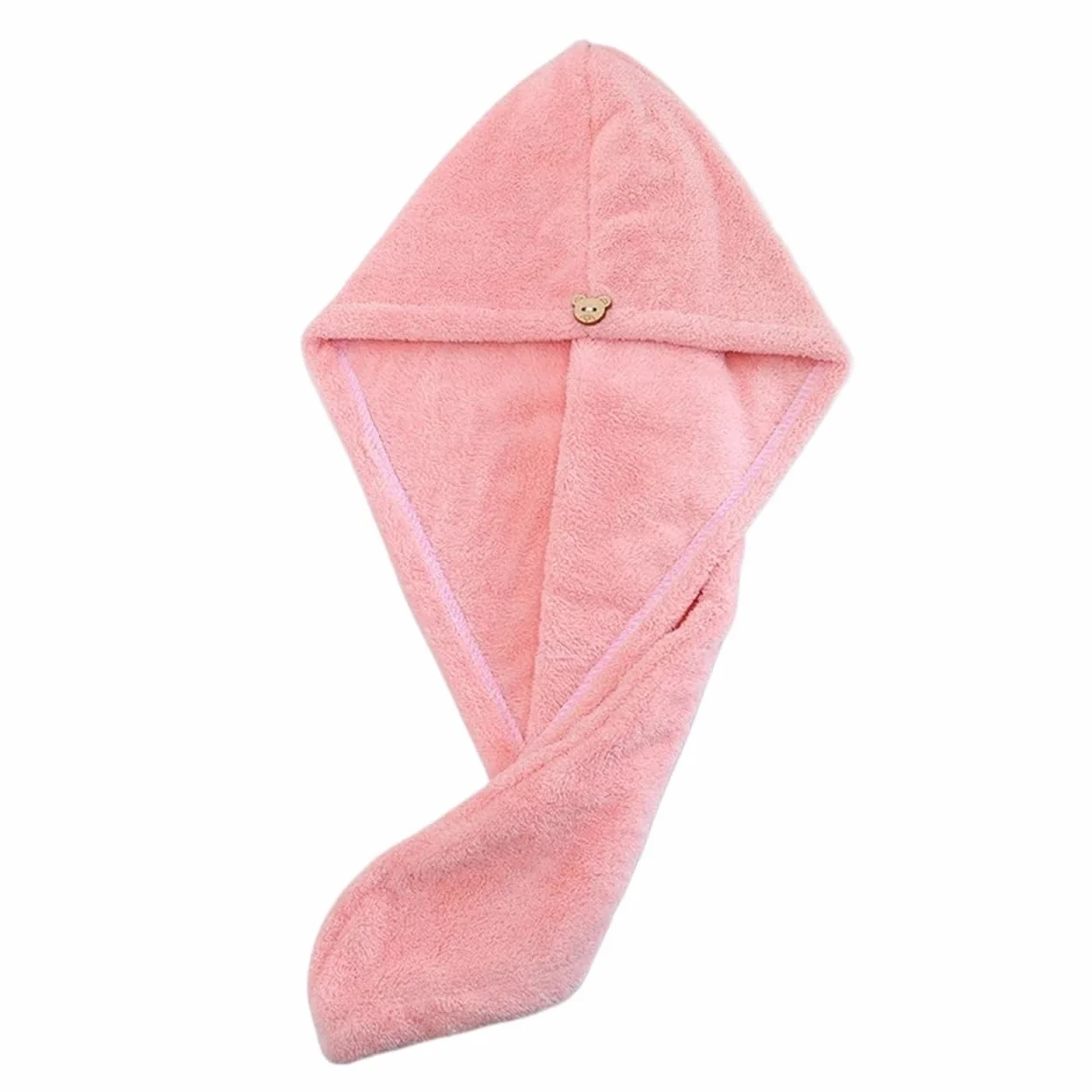 Gorro de Ducha Triangular con Toalla for el Cabello Microfibra | Pink(20pcs)