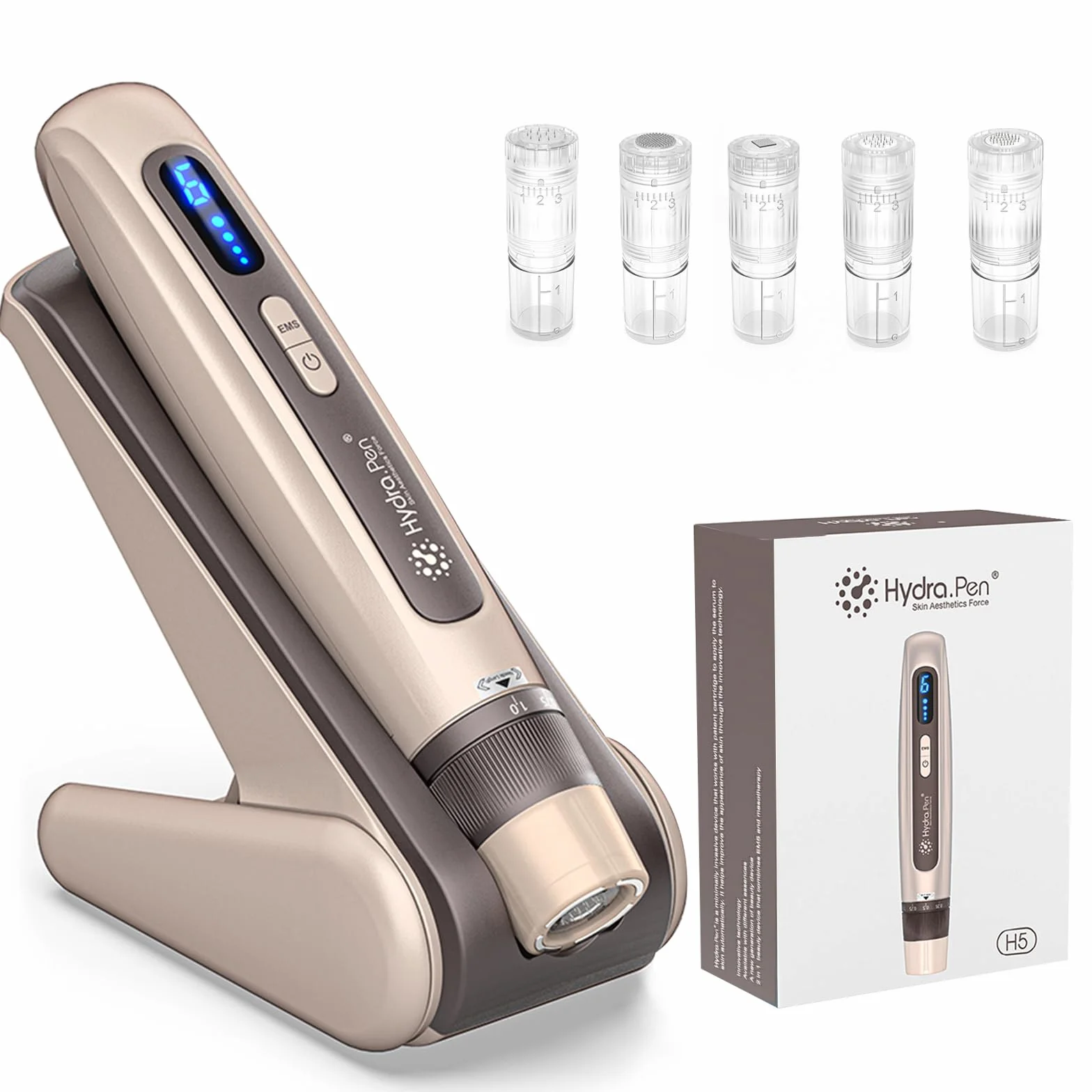 Hydra.Pen H5 Microneedling Pen, EMS Microcurrent Serum Applicator, Inalámbrico Profesional para Arrugas, Cicatrices y Caída del Cabello