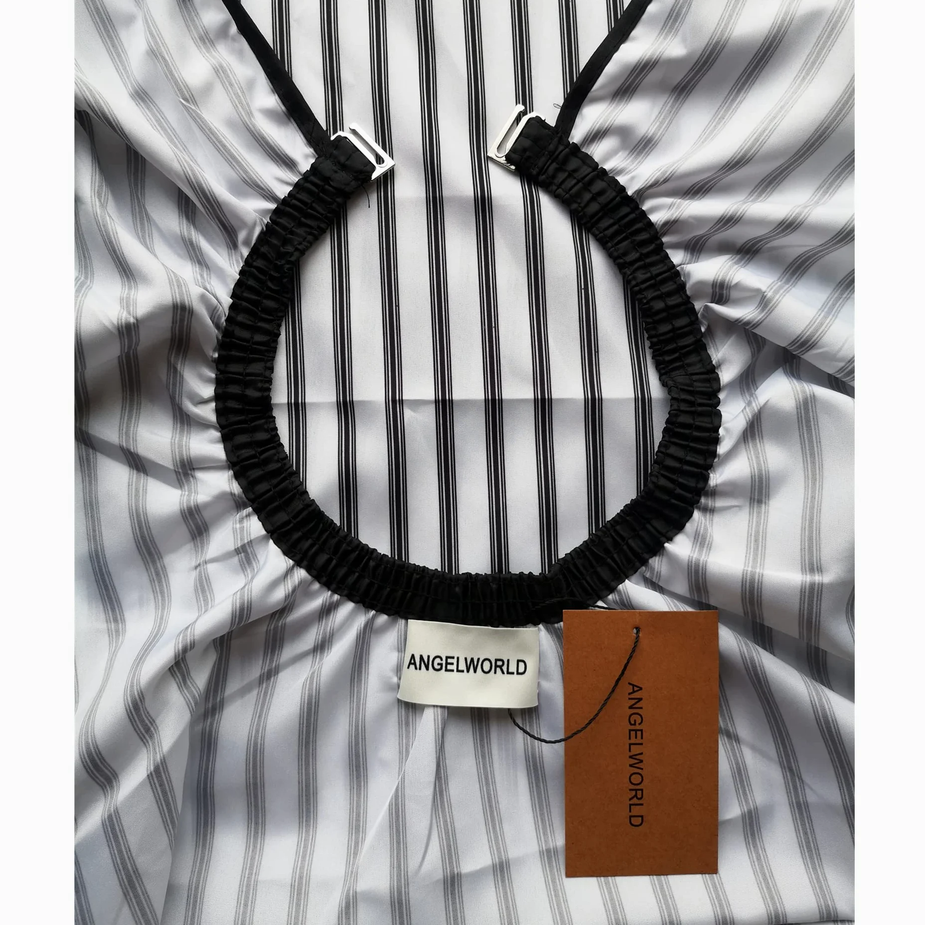 ANGELWORLD - Capa de peluquería profesional con clip de metal ajustable, cierre a presión, capa de corte de pelo, capa de peluquería de 63 x 55 pulgadas, cepillo para el cuello, peine para el pelo