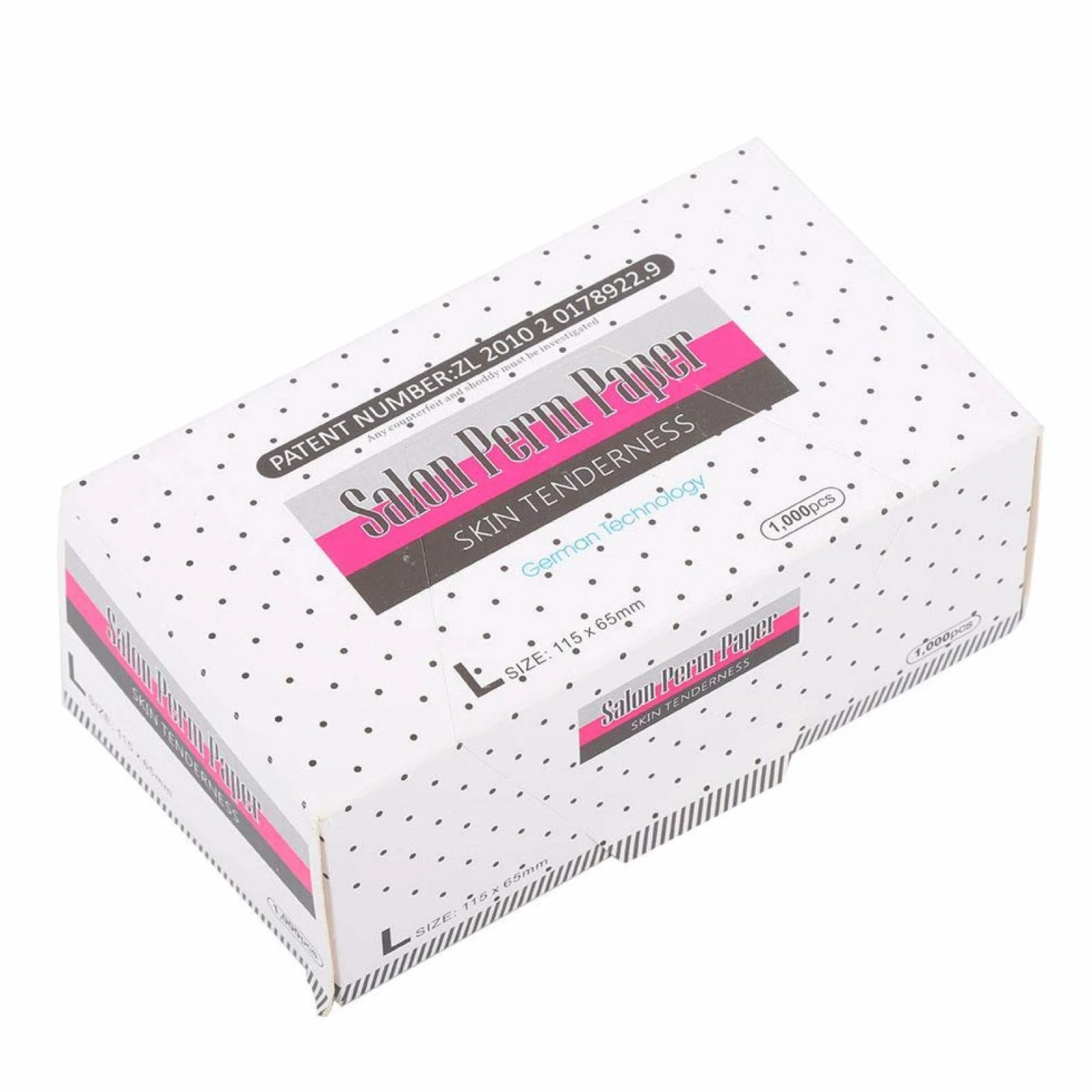 Papel para permanente transpirable para el cabello, malla de uso individual, alta temperatura para peluquería