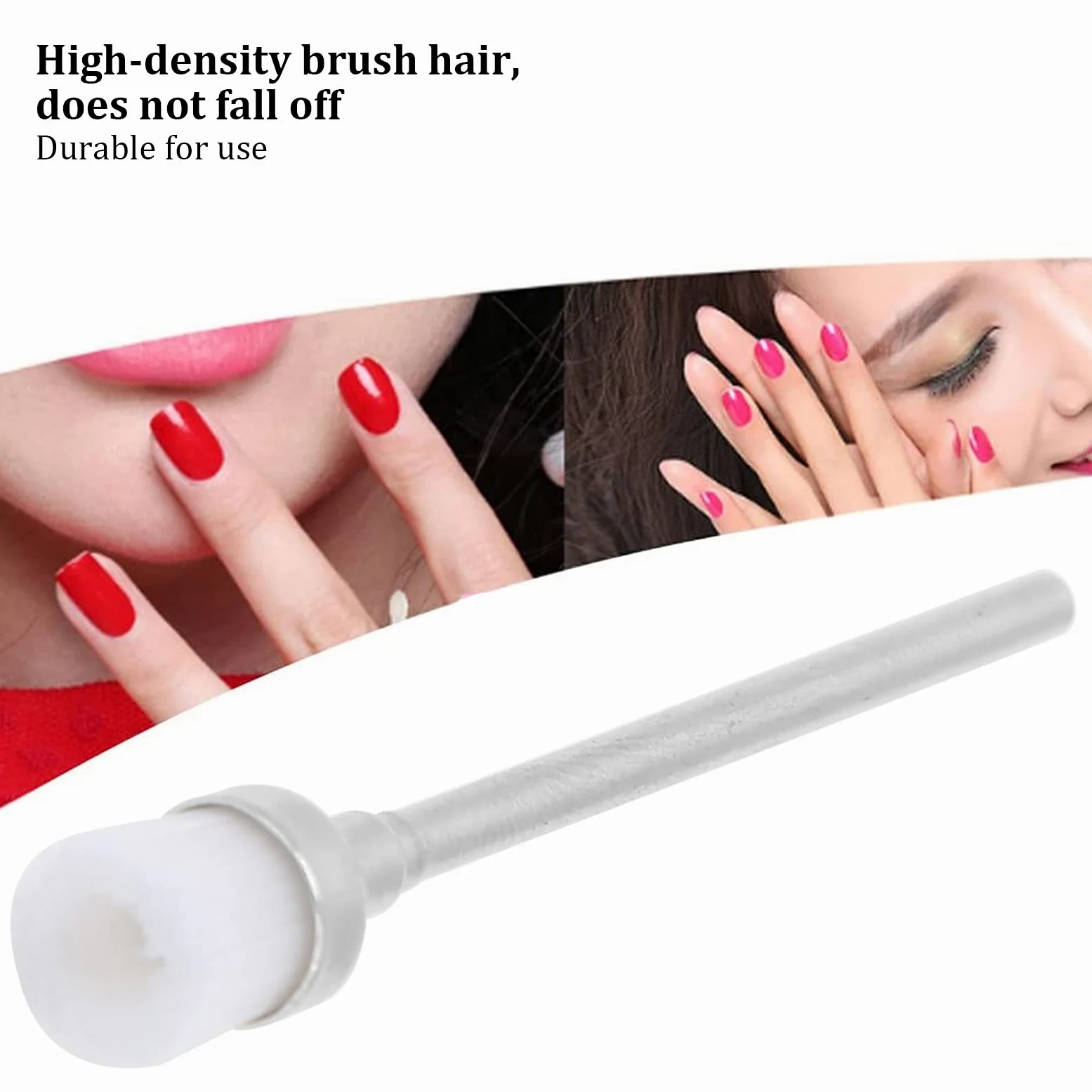 100pcs Cepillo para polvo de uñas, Herramienta de manicura de limpieza de mías para la uña Herramientas de manicura de manicura Cleaner Manicure Herramientas (White)