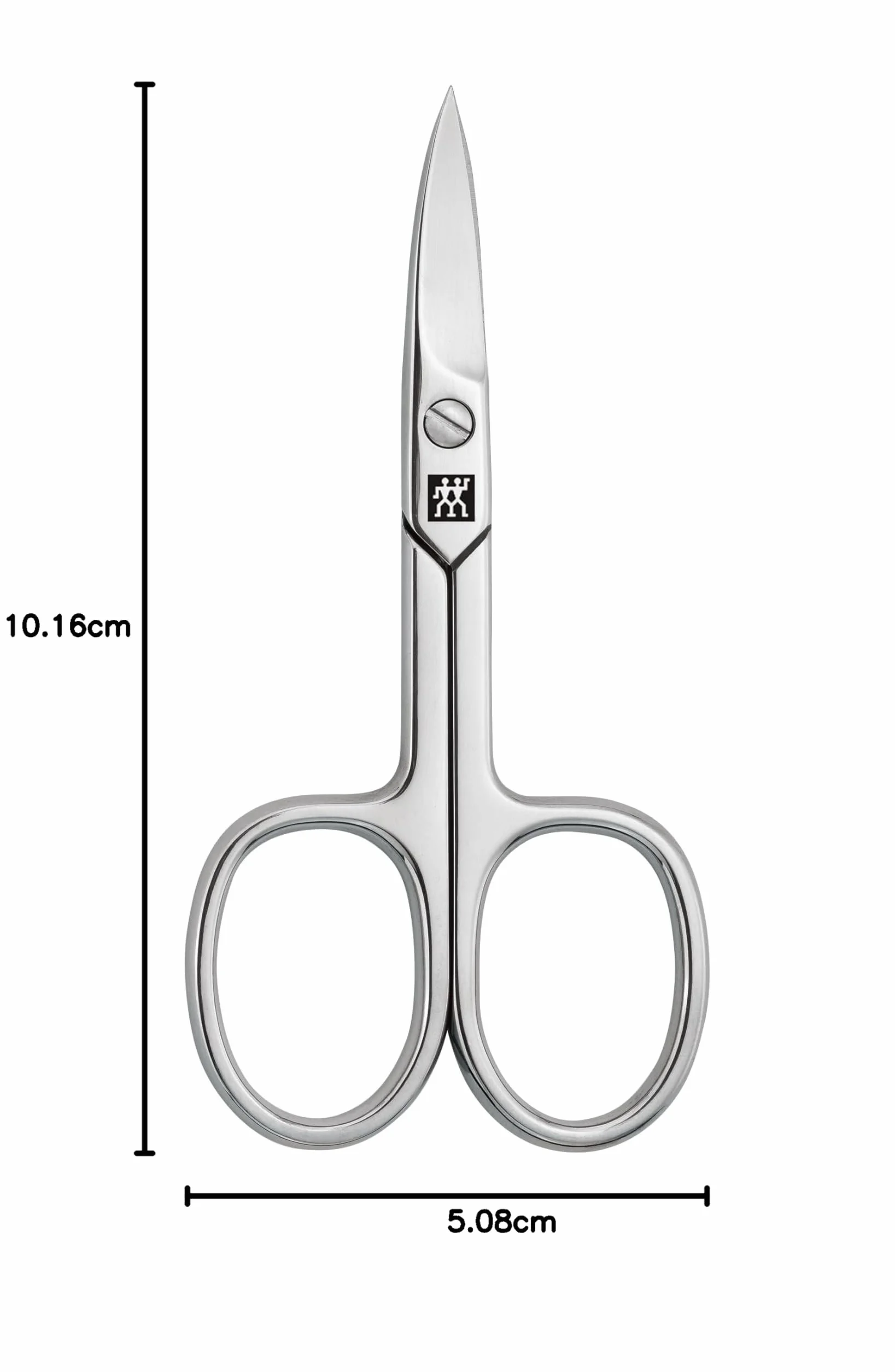ZWILLING Tijeras para uñas 90 mm filo curvado hipoalergénicas plata