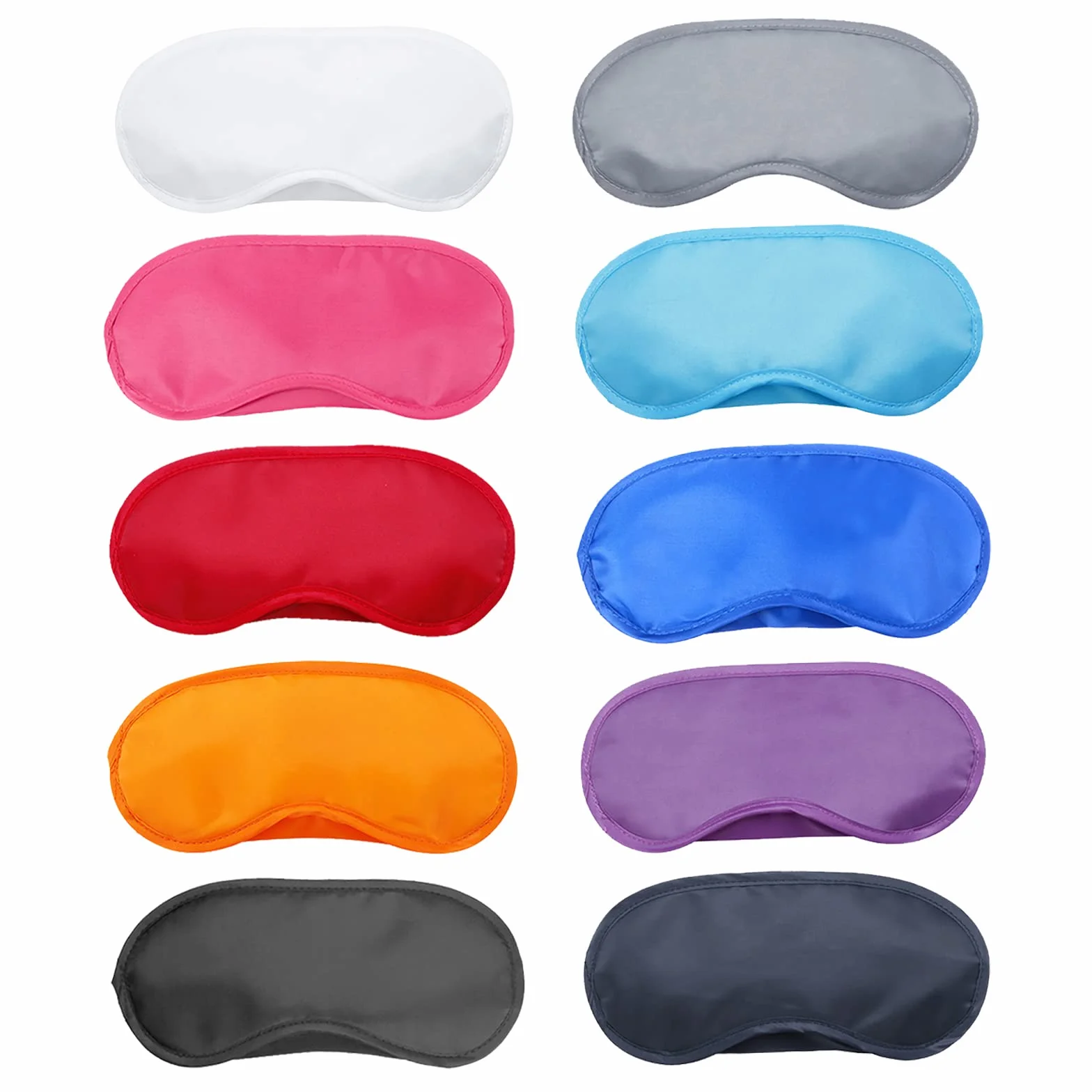 Antifaz para Dormir 30 Piezas Máscara de Ojos Multicolor Ligero con Almohadilla de Nariz Correa Elástica 10 Colores