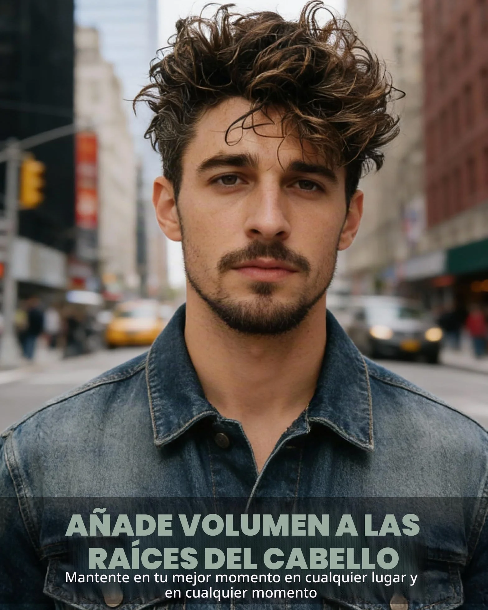 Peine Texturizador Hombre 1 Pieza, Dientes Anchos para Volumen de Raíces, Cabello Rizado - Gris