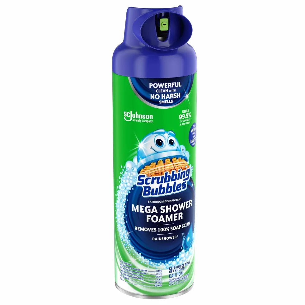 Scrubbing Bubbles Mega Shower Foamer Aerosol, 20 Ounce by Scrubbing Bubbles