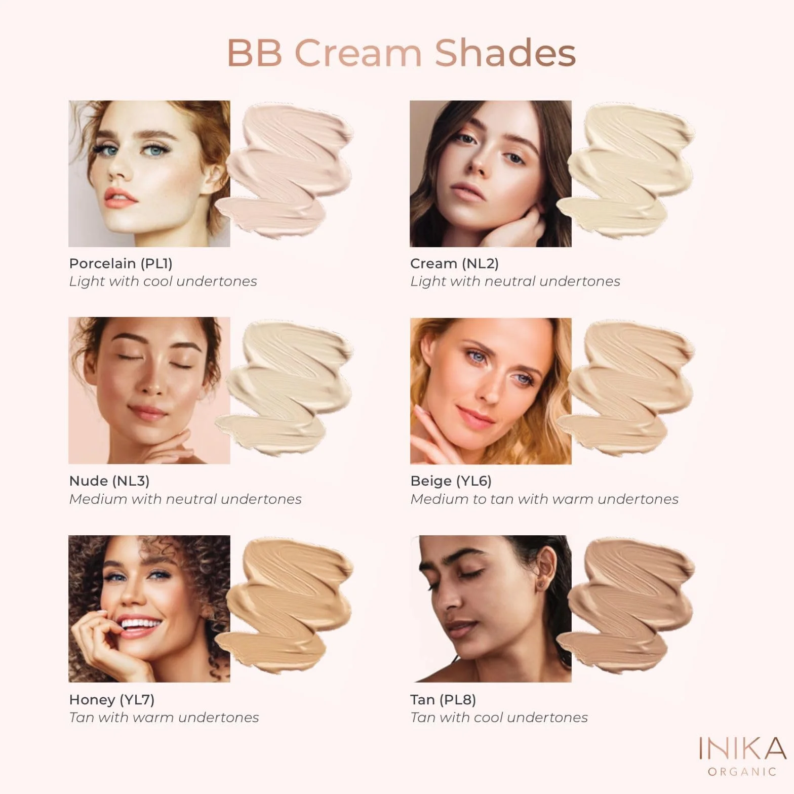 INIKA Crema orgánica BB Cream Honey