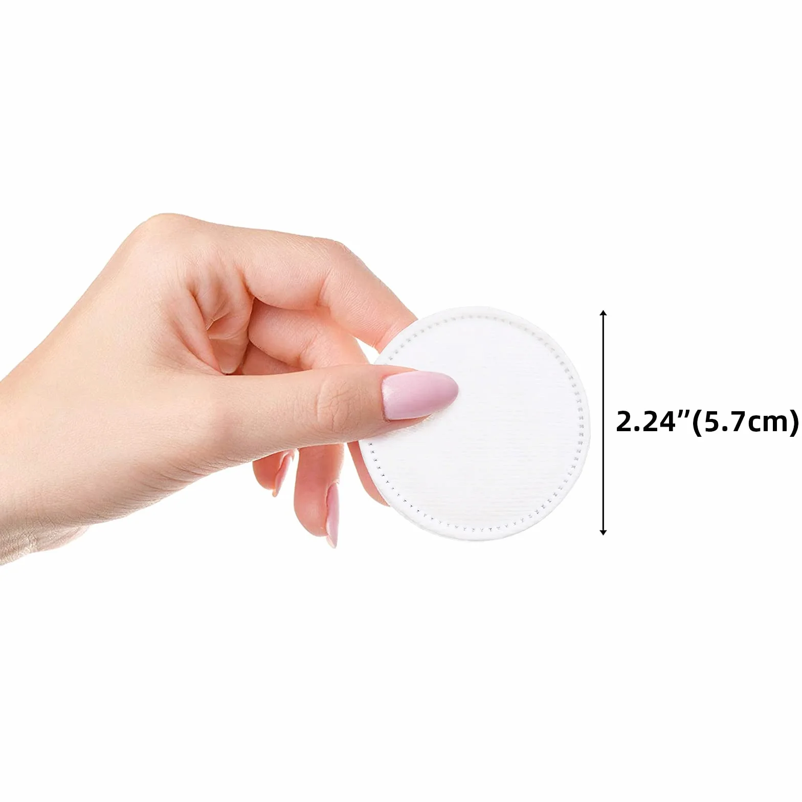 MSQ 500 almohadillas de algodón de algodón embalaje biodegradable | perfectas para el cuidado diario de la belleza de algodón hipoalergénicas