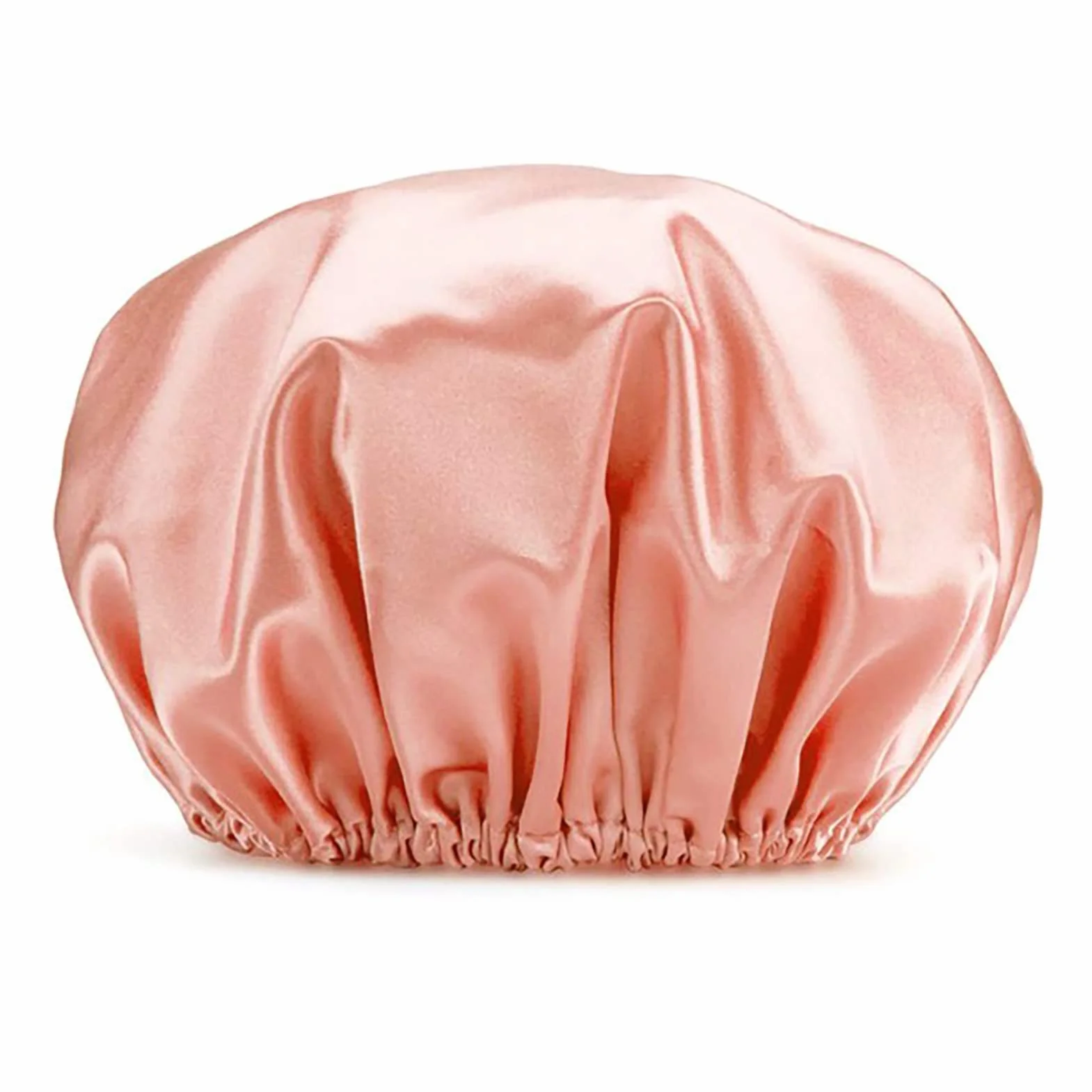 Gorro de Ducha Impermeable de Doble Capa, Gorro de Pelo Cómodo, Elástico, Suave, EVA, Reutilizable, para Bañarse