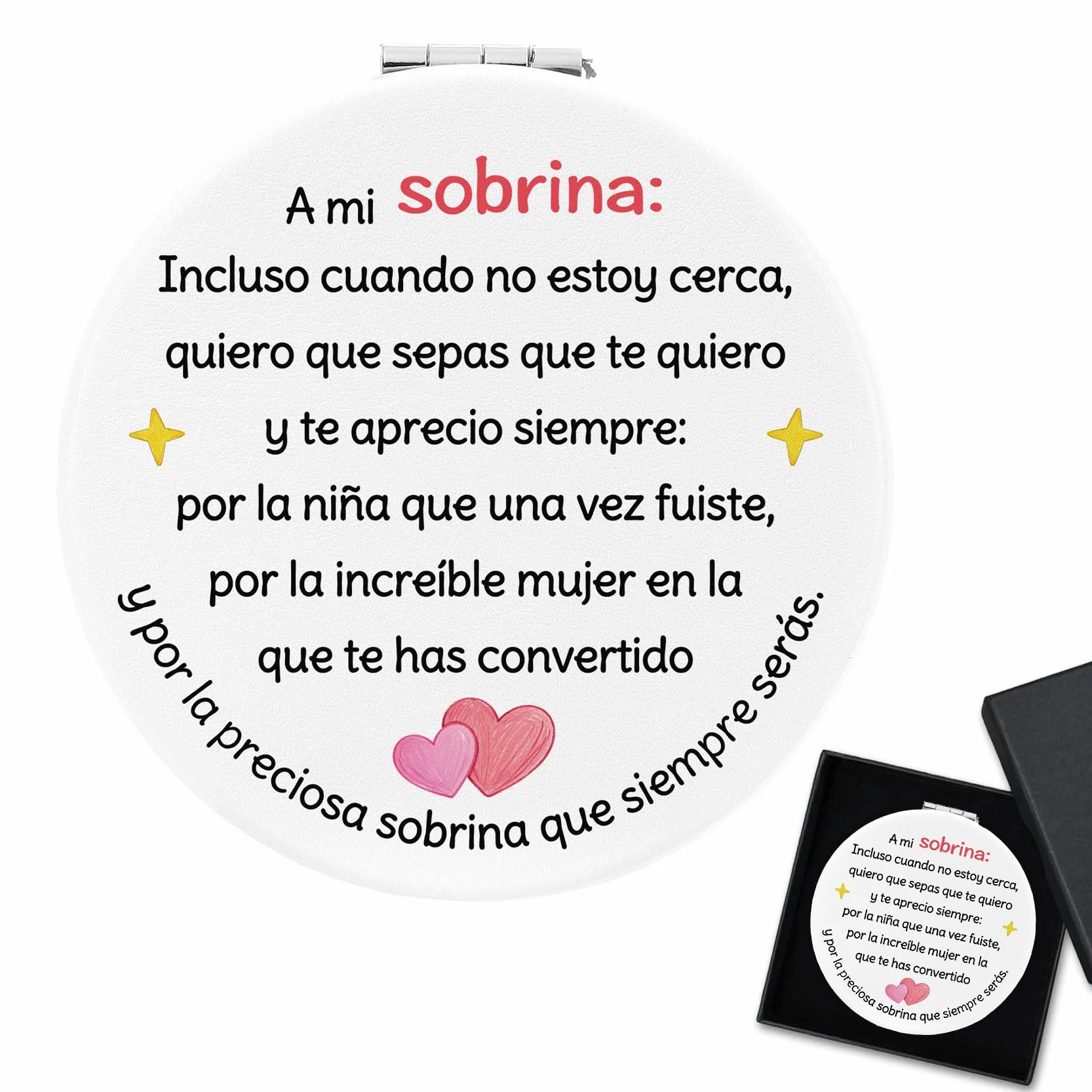 Espejos Compactos Regalos Originales Para Mujer Sobrina Tia