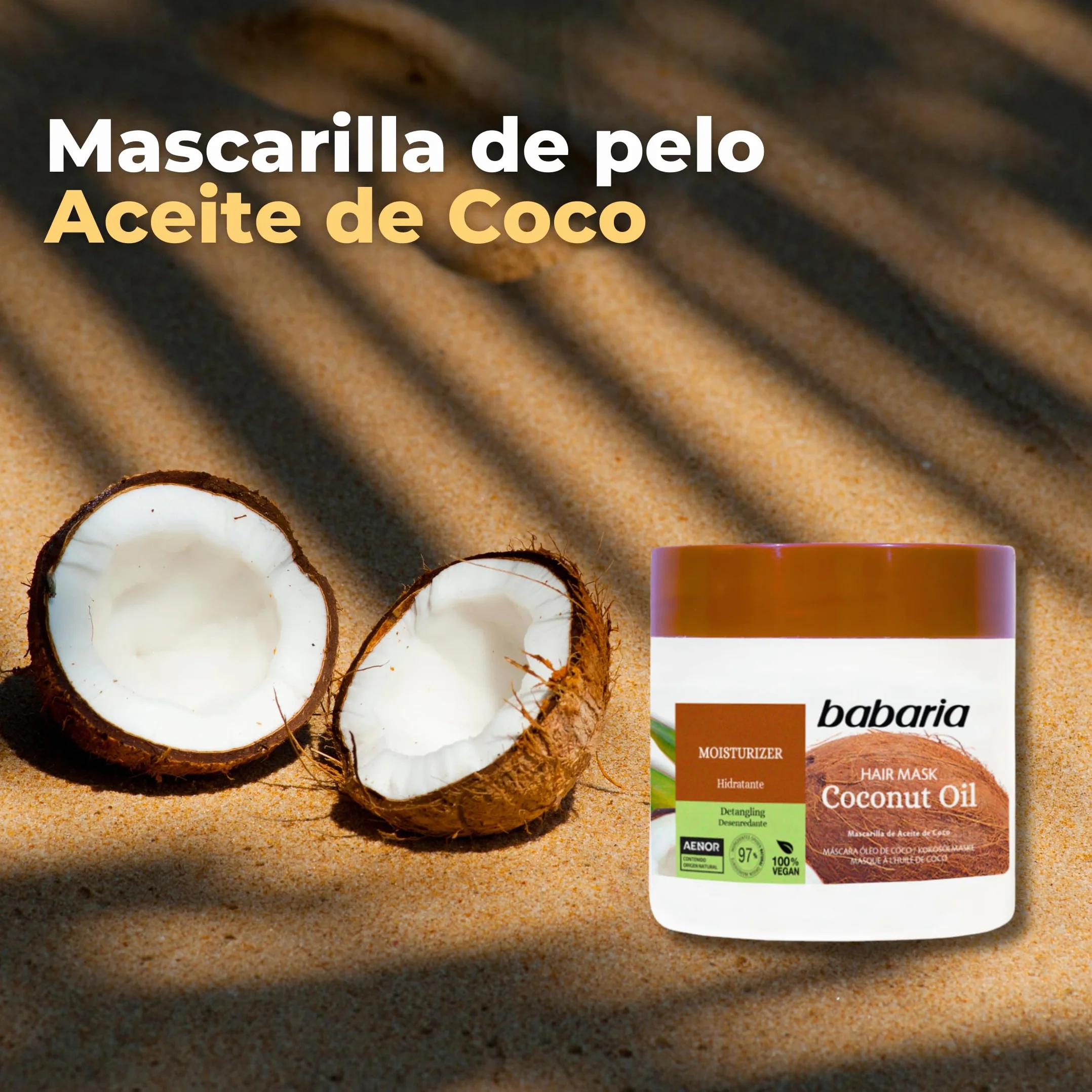 Babaria Mascarilla de Aceite de Coco Hidratante 400 ml