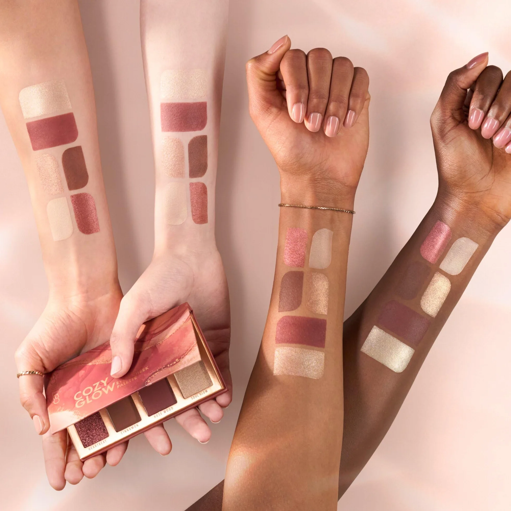 Catrice Paleta de ojos y mejillas Cozy Glow, larga duración, 10g