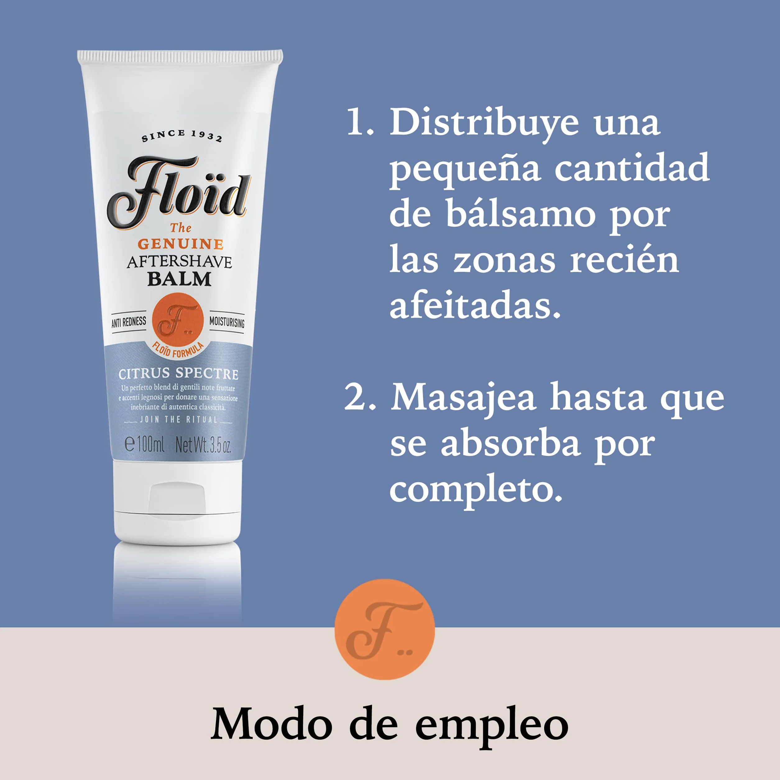 Floid After Shave Balm Citrus Spectre 100 ml bálsamo barba hidratante para después del afeitado