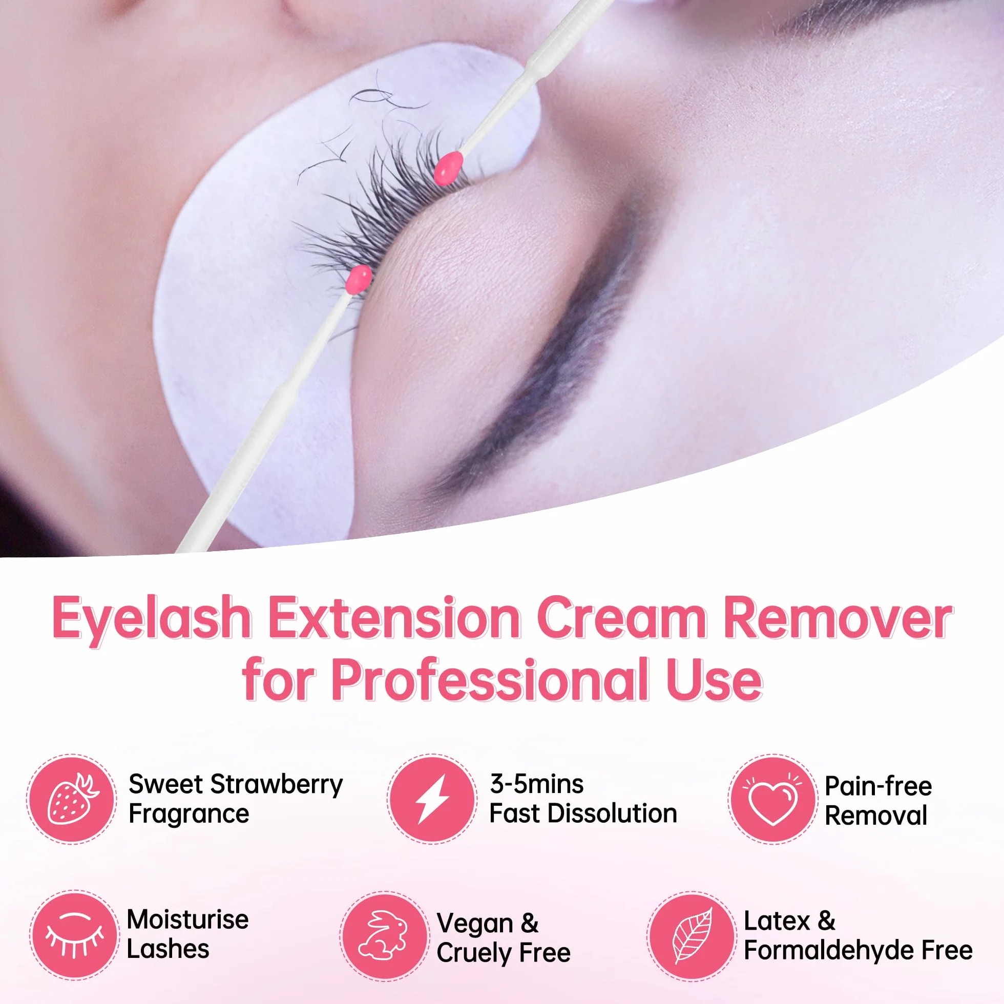 Beauty7 Crema Removedor de Pegamento para Extensión de Pestañas Pelo a Pelo 5g