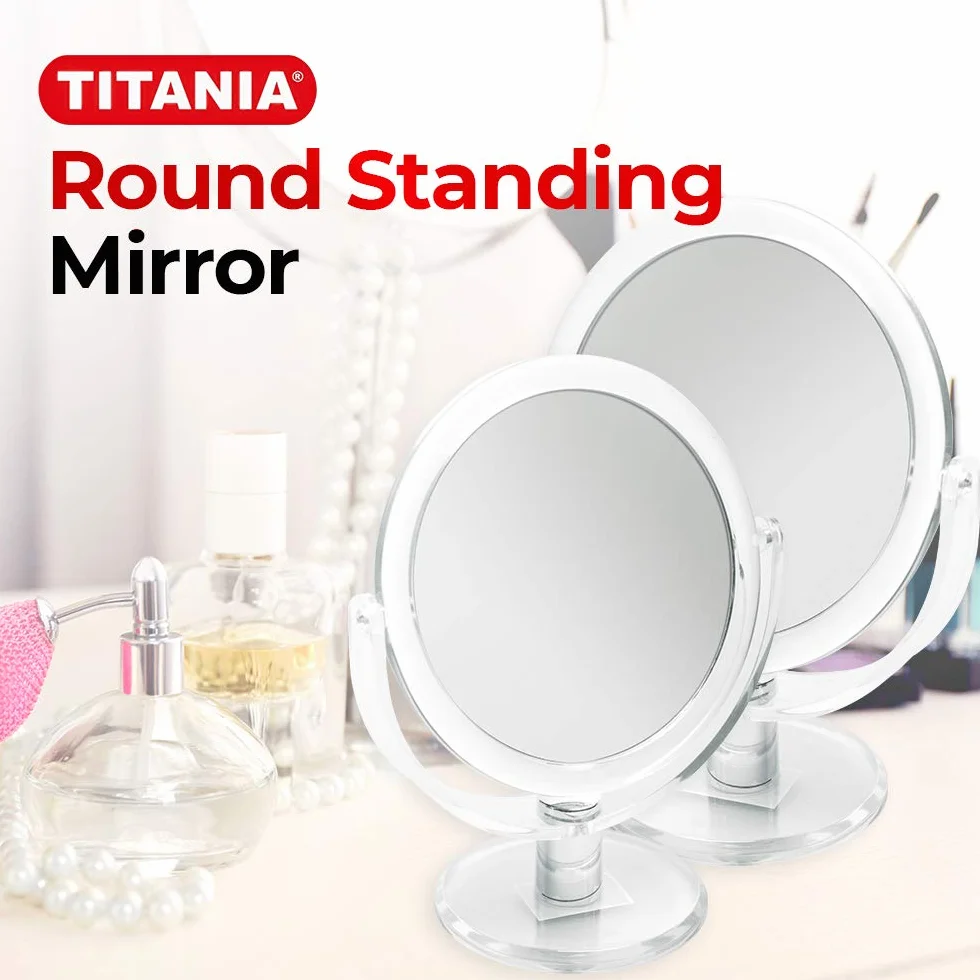 Espejo de Pie Translucent Doble Magnifying Diam 16 cm Llanura