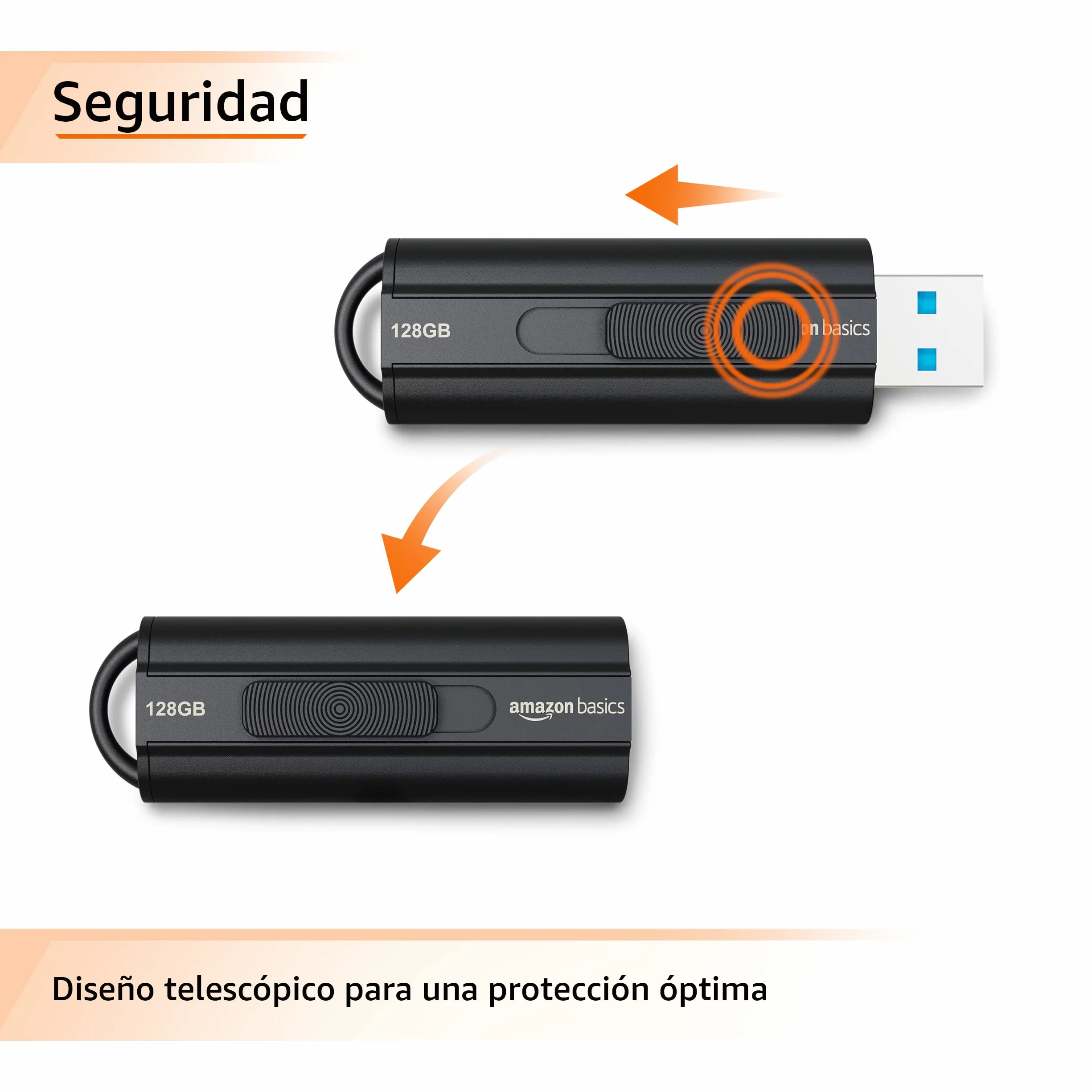 Amazon Basics Memoria flash USB 3.1 128 GB Negro