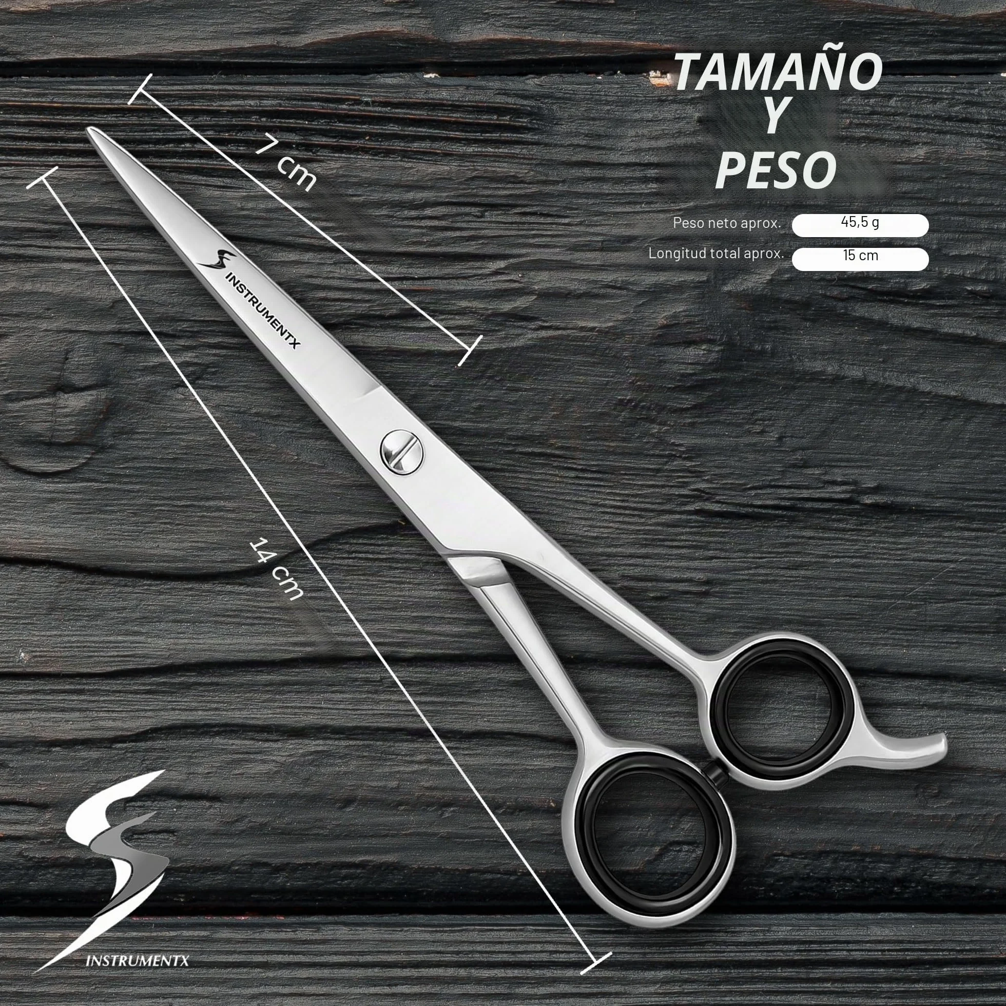 SS INSTRUMENTX Tijeras Peluquería Profesional Acero Inoxidable Corte de Precisión