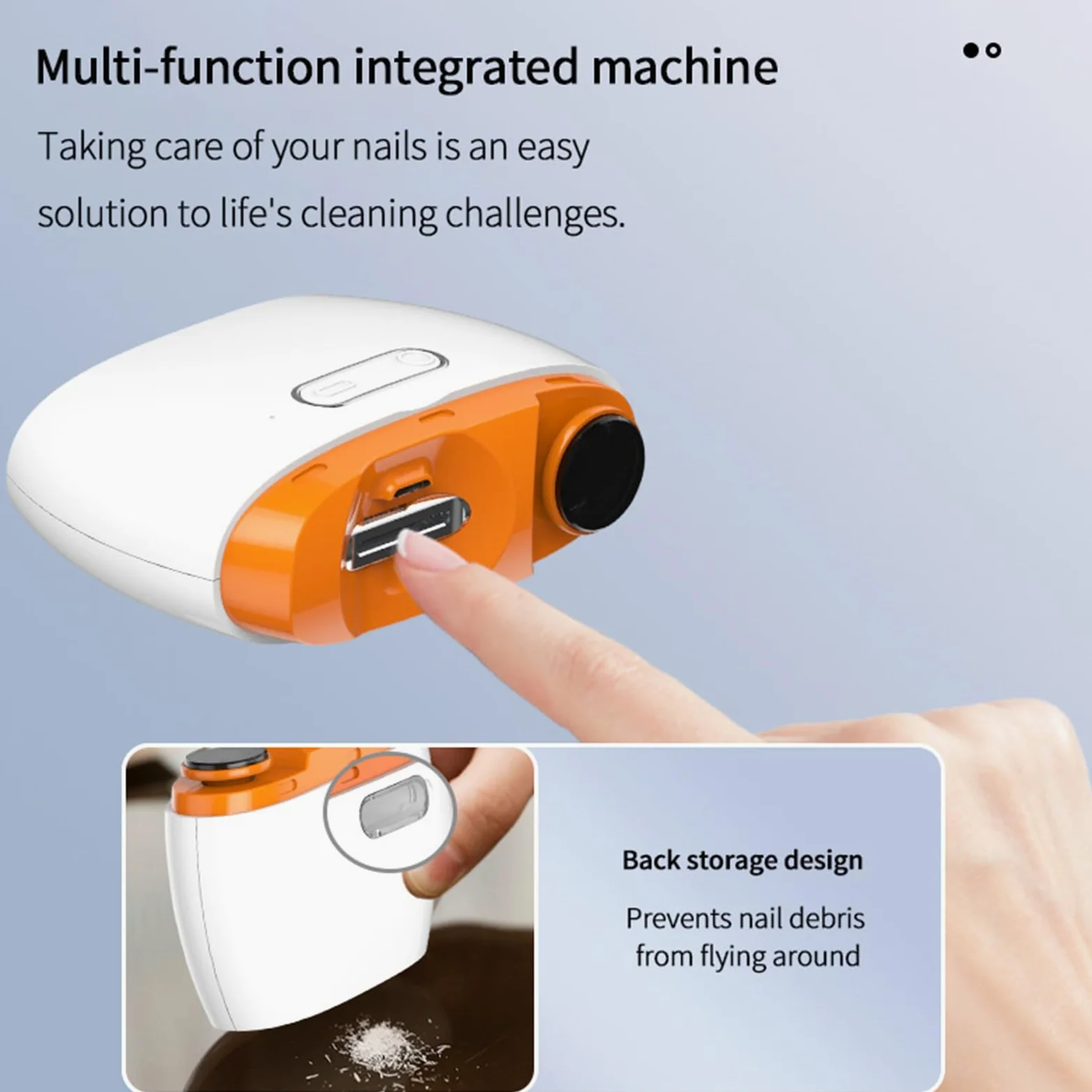 Cortauñas Automático Herramienta de Manicura Recargable | Cortauñas Eléctrico para Personas Mayores Para Casa, Salón, Viaje, Dormitorio, Viaje por Carretera, Desplazamientos y