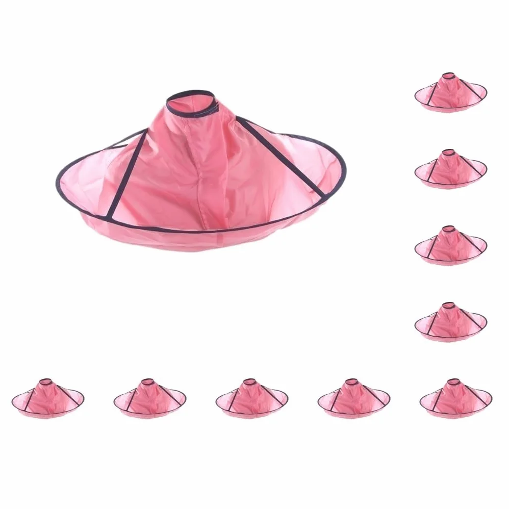 Juego de 10 capas de corte de pelo profesional, color rosa