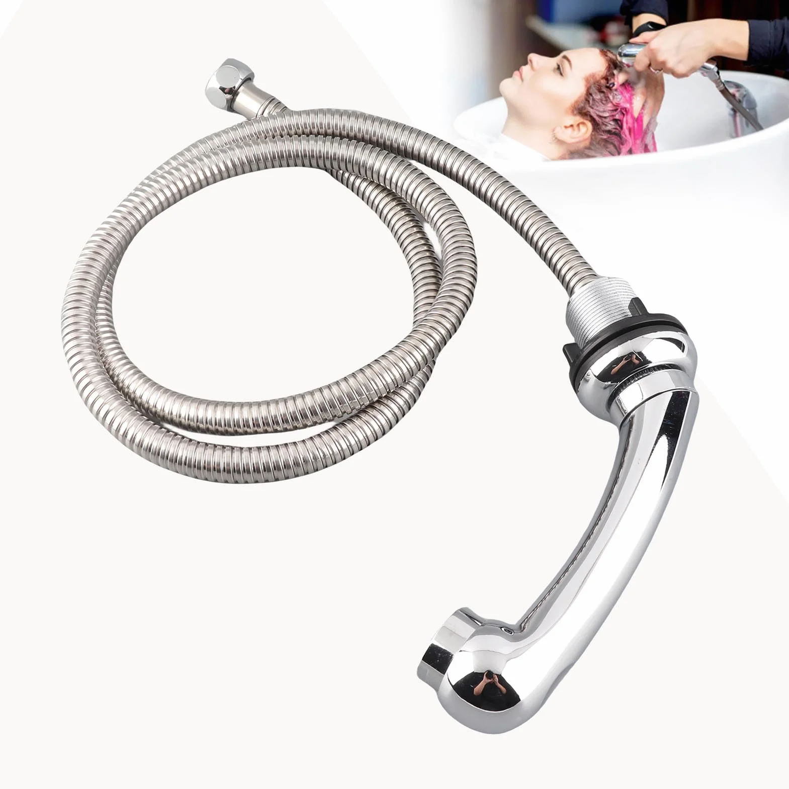Grifo para Cama de Champú, Cabezal de Ducha, Kit de Manguera de Rociador de Mano para Lavado de Cabello